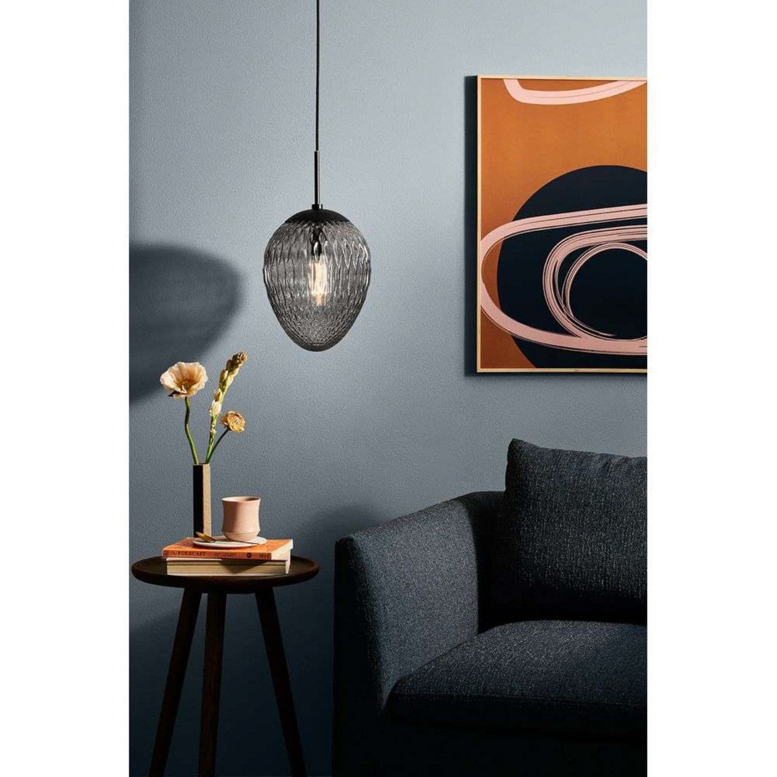 Woods Pendel Ø20 Smoke - Halo Design - Stue - Glass