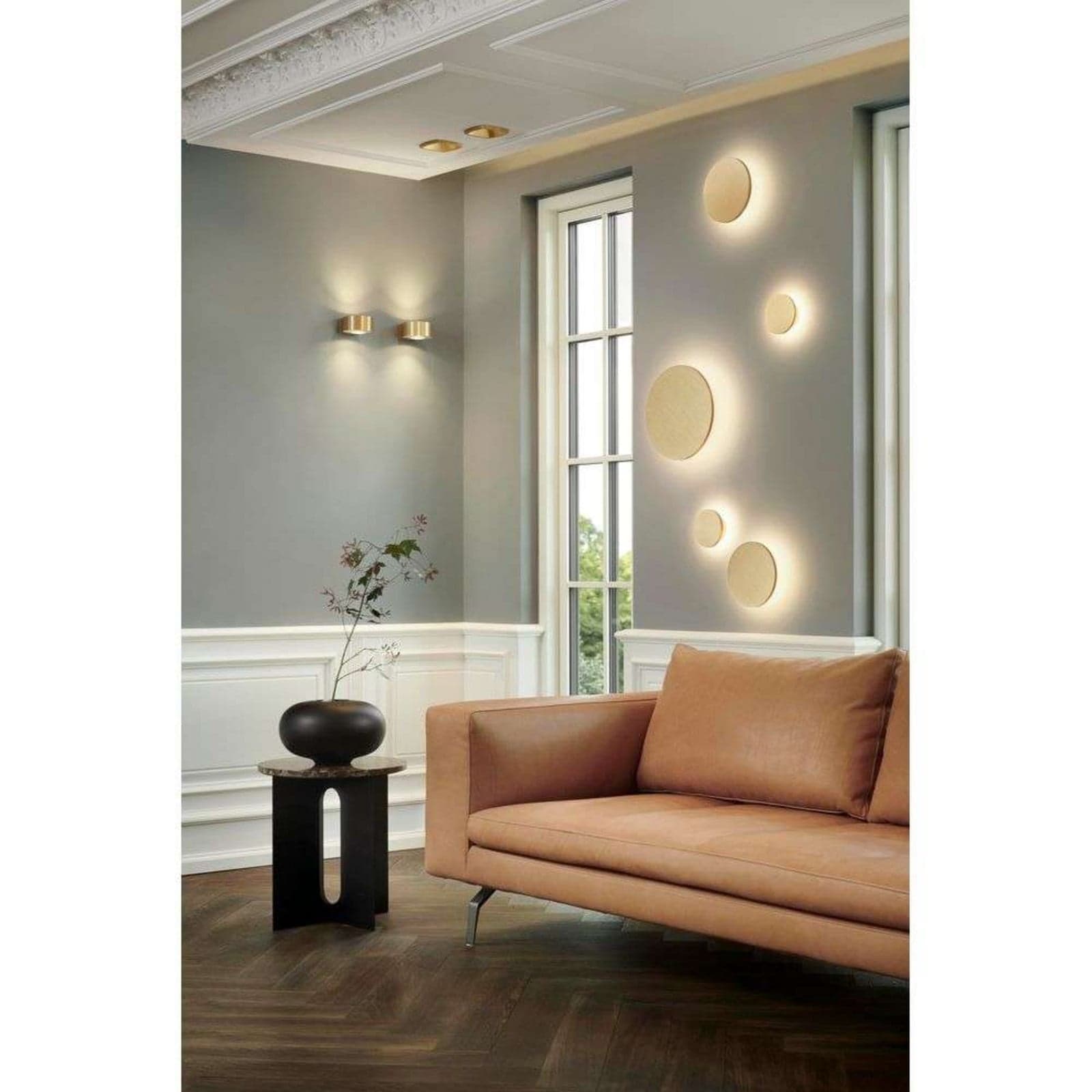 Soho W1 Vegglampe Ø12 IP54 2700/3000K Brass - LIGHT-POINT - Bad - Aluminium