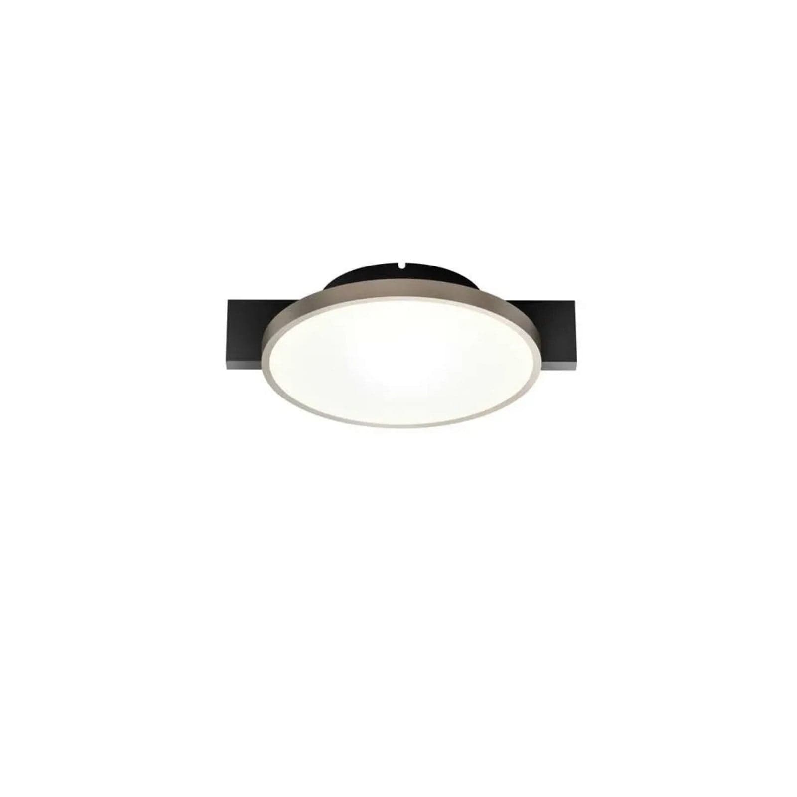 Inlay Round C1 taklampe, svart/gull, 0,5 cm - Light-Point - Soverom - Aluminium