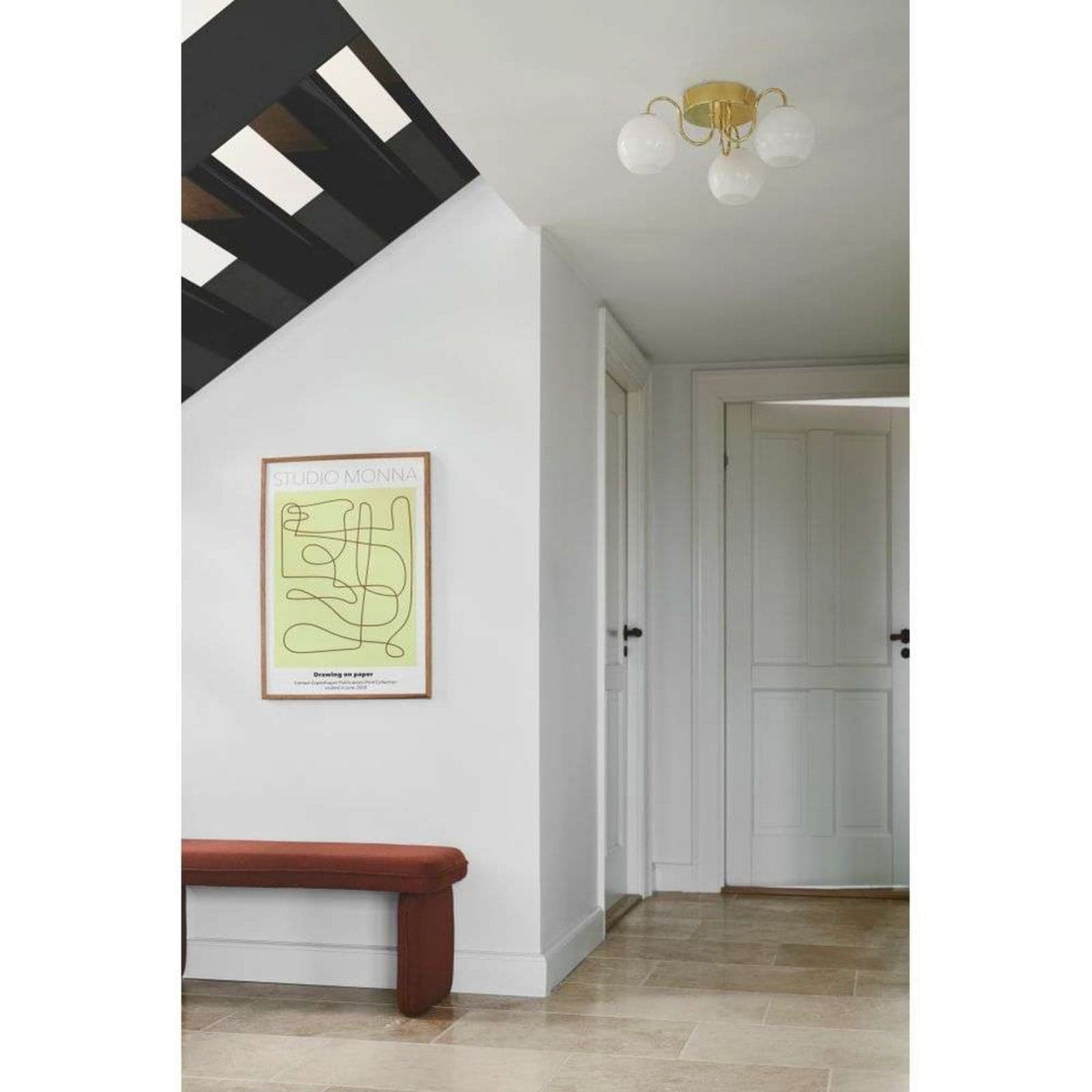 Franca Taklampe Brass - Nordlux - Stue - Metall