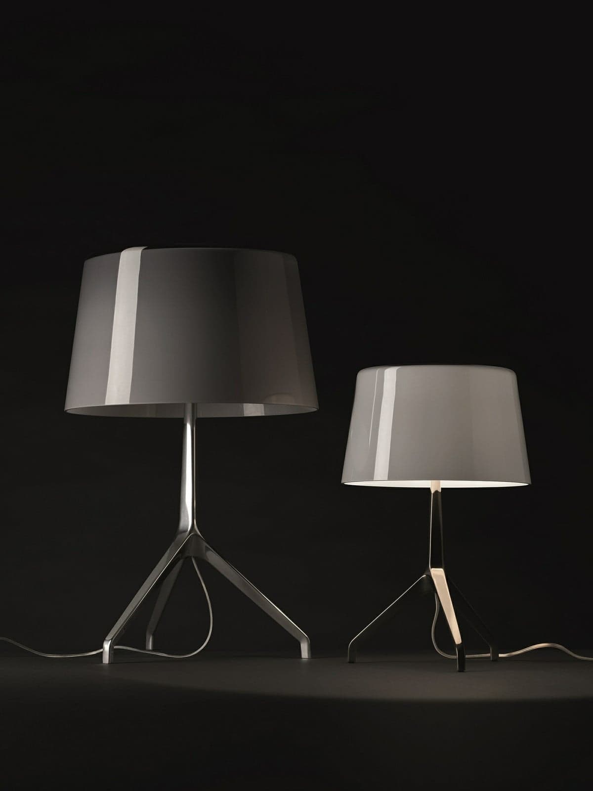 Lumiere XXS Bordlampe Alu/Grå - Foscarini - Stue - Aluminium