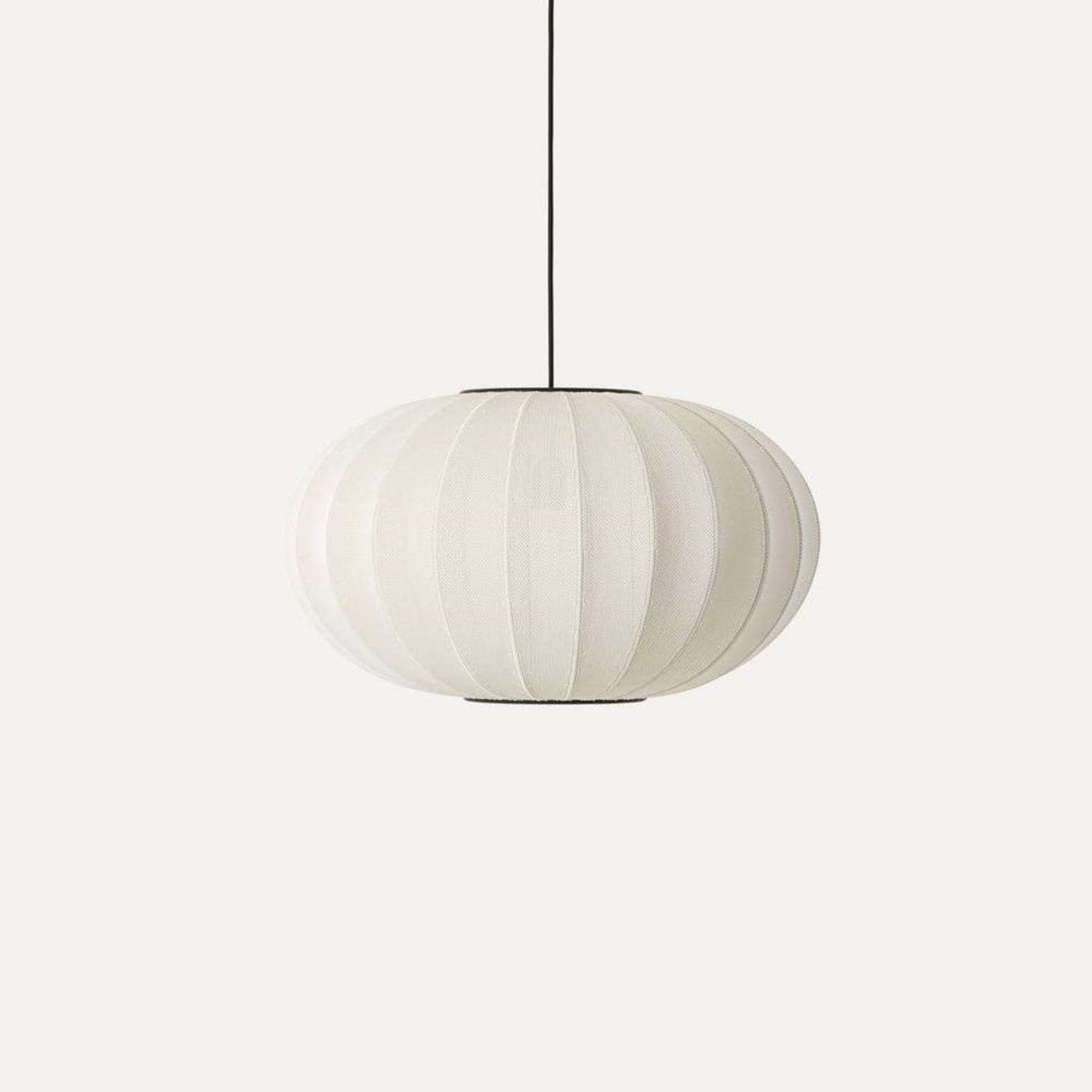 Knit-Wit 57 Oval Pendel Pearl White - Made By Hand - Soverom - Aluminium