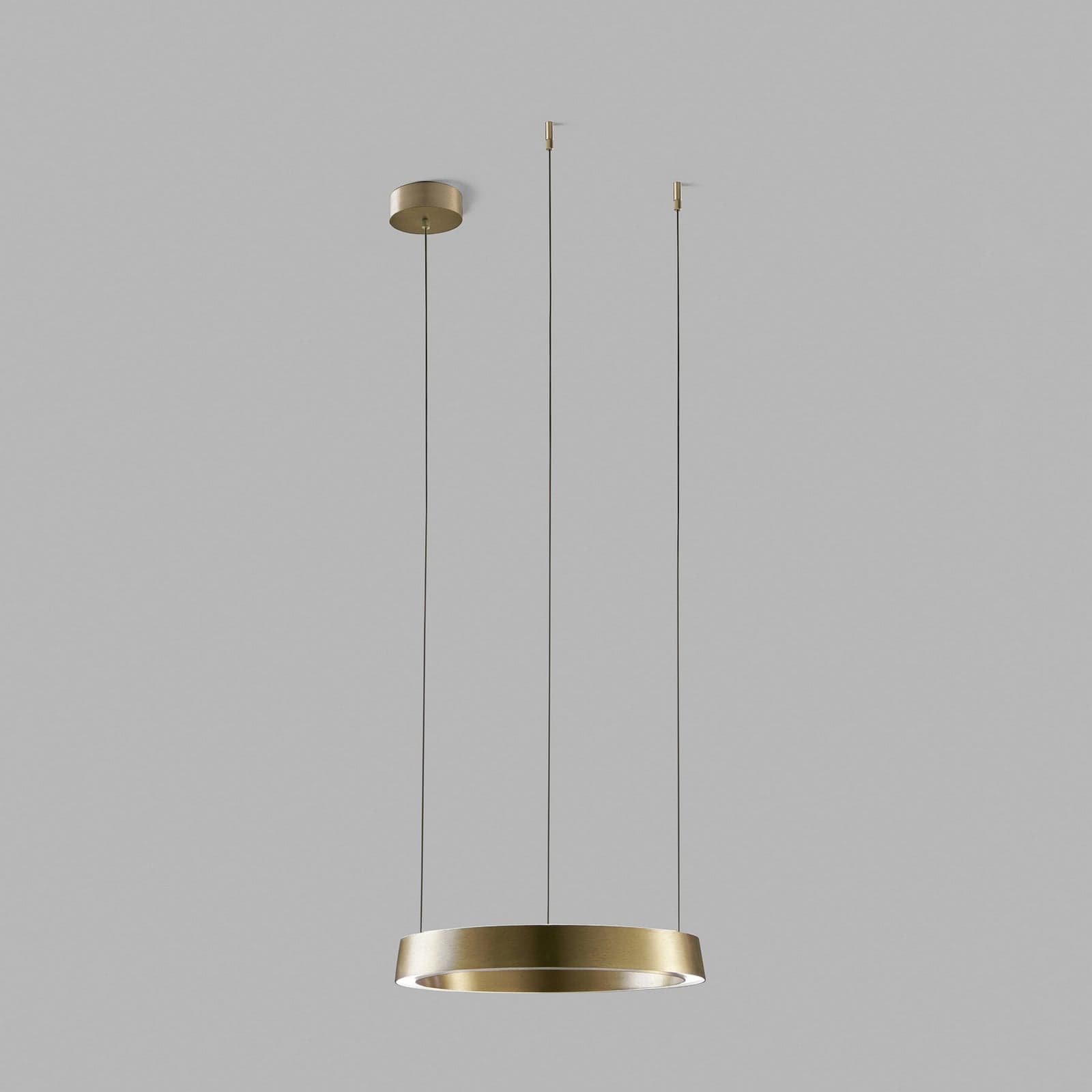 Edge Round LED-hengelampe, messing, Ø40cm, CCT - Light-Point - Kjøkken - Design - Aluminium - Rund