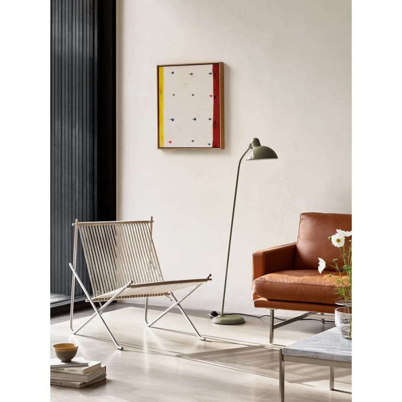 KAISER idell™ 6556-F Gulvlampe Olive Grønn - Fritz Hansen - Stue - Vintage - Metall
