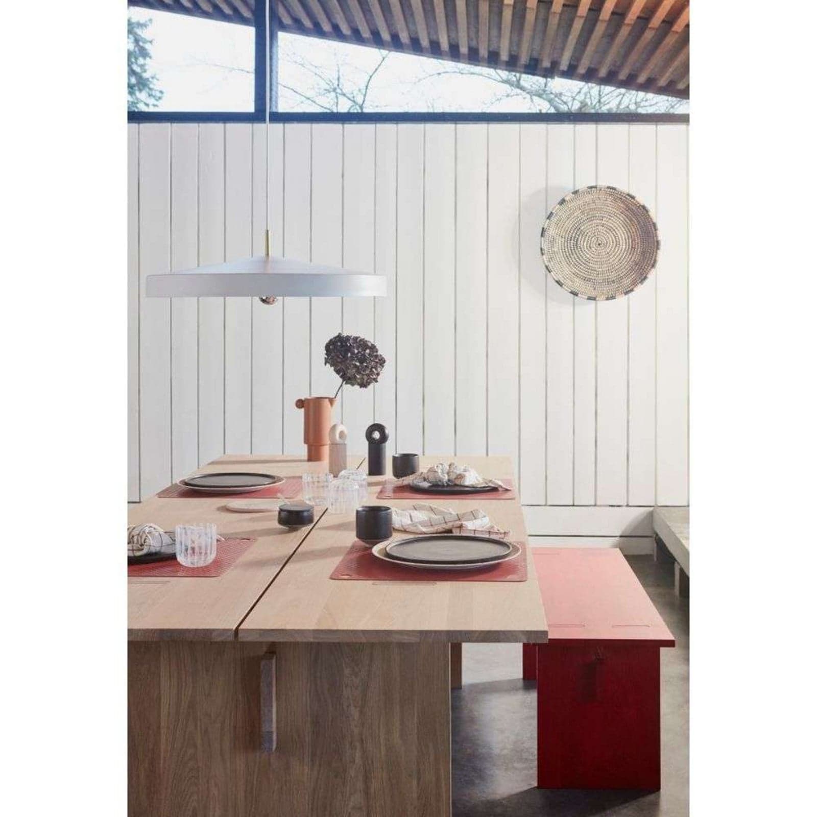 Hatto Pendel Large White - OYOY Living Design Hat Large - Spisestue - Skandinavisk - Metall - Med en lyskilde