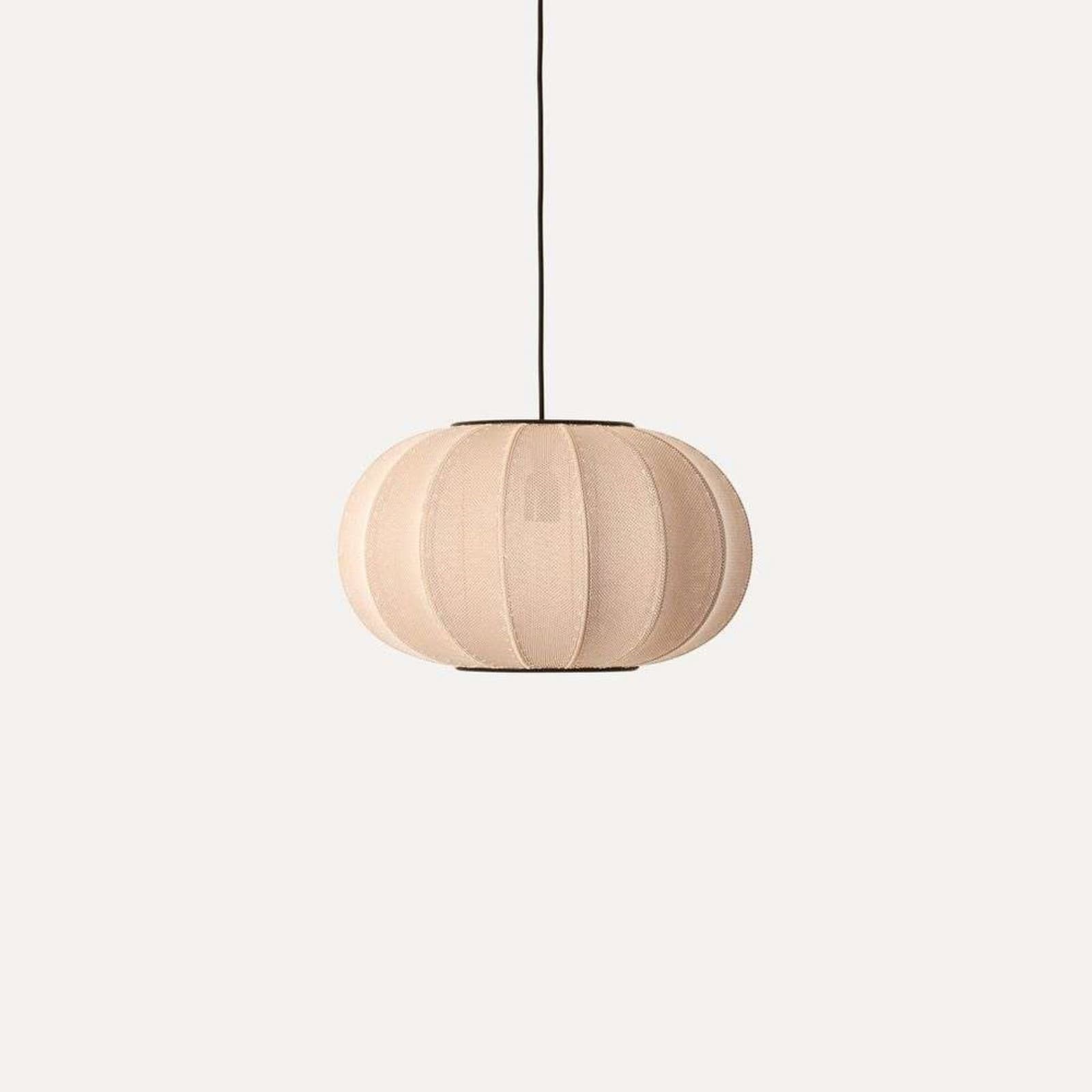 Knit-Wit 45 Oval Pendel Sand Stone - Made By Hand - Soverom - Aluminium