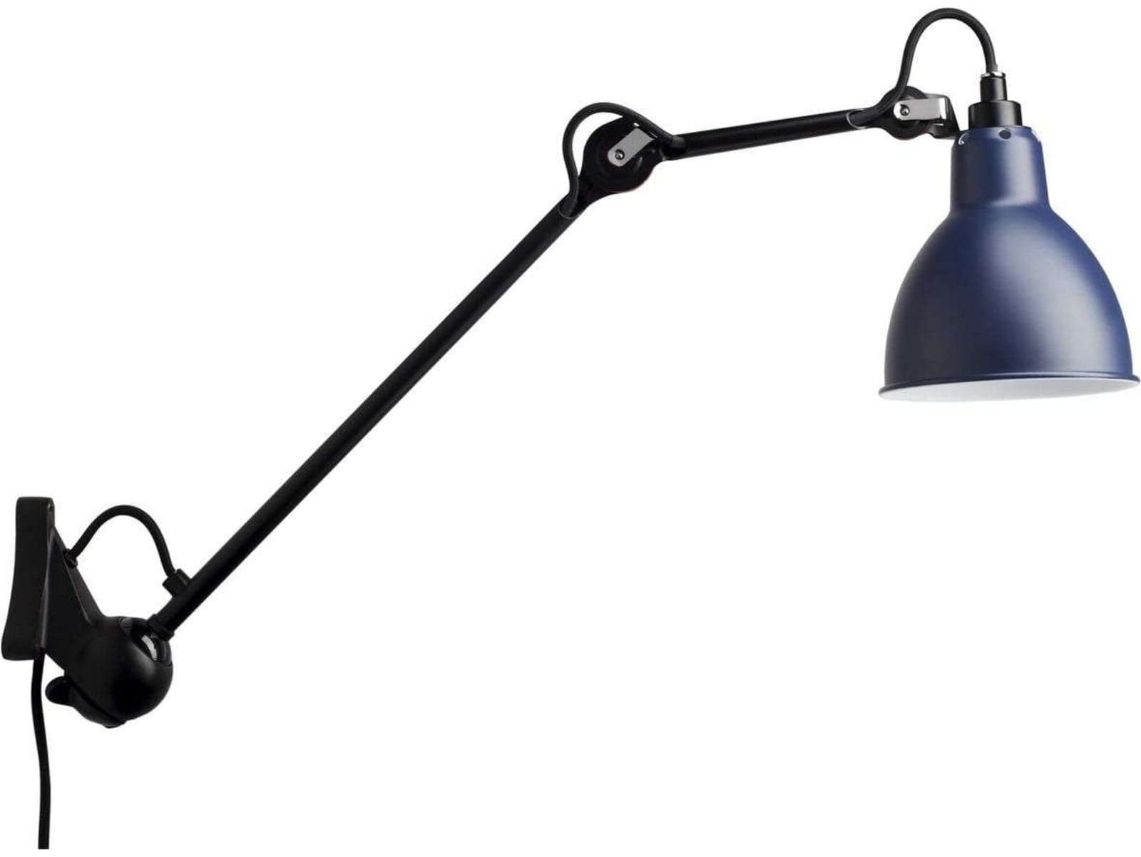 Lampe Gras 222 vegglampe, blå/svart – DCW - Stue - Metall