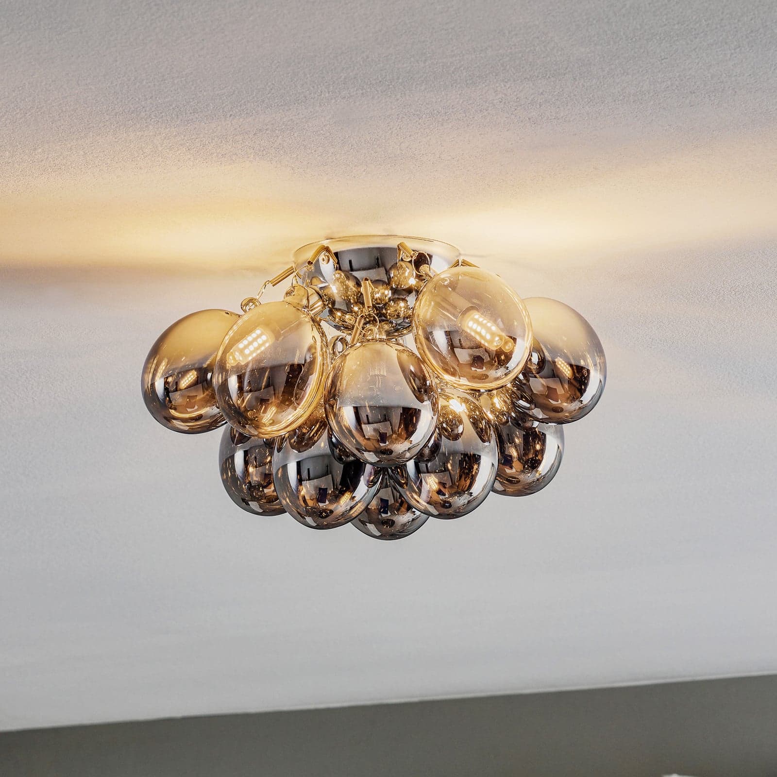 Gross Taklampe Ø30 Smoke Grey - By Rydéns - Stue - Design - Glass - Rund