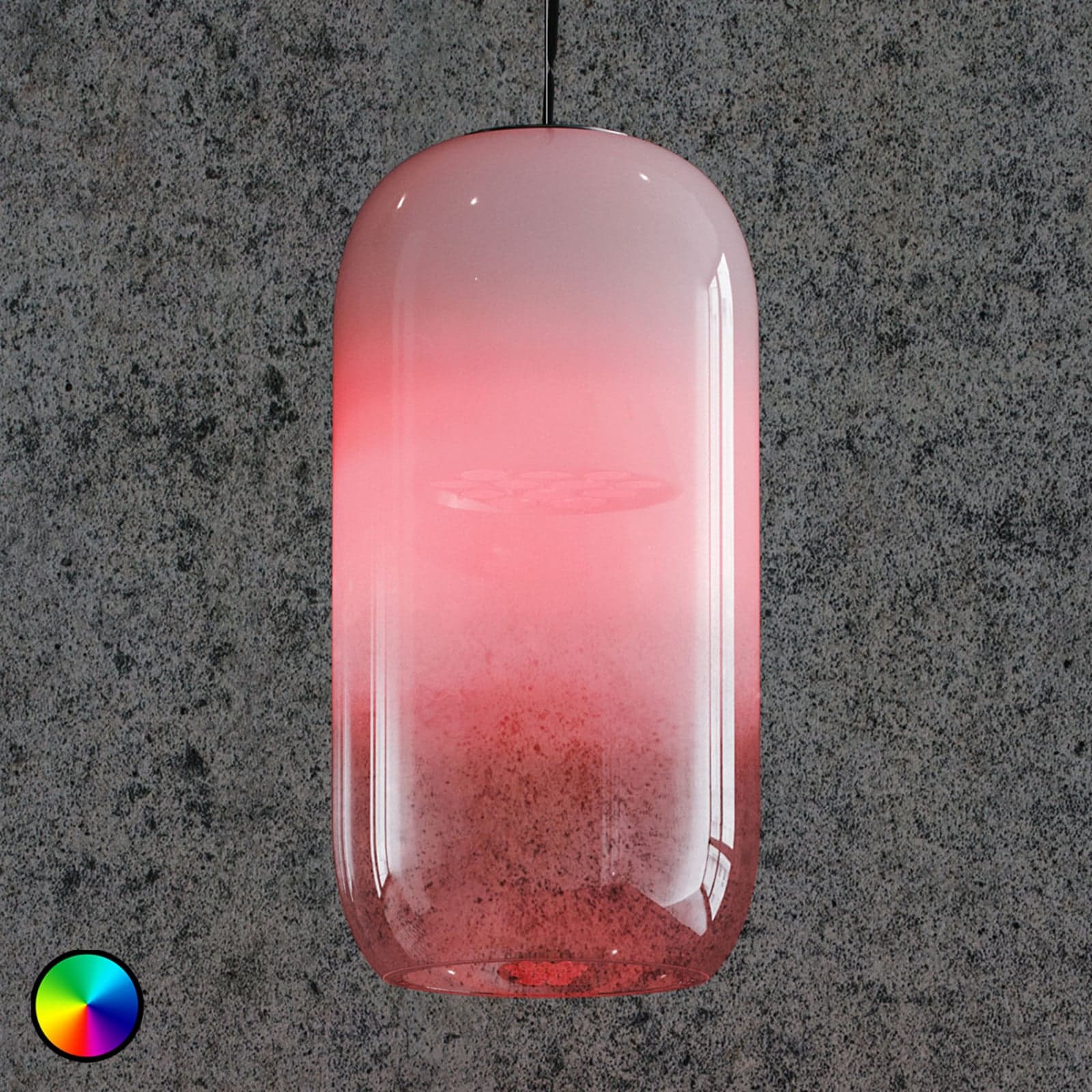 Gople Pendel RWB - On Demand - Artemide - Stue - Design - Glass - Med en lyskilde