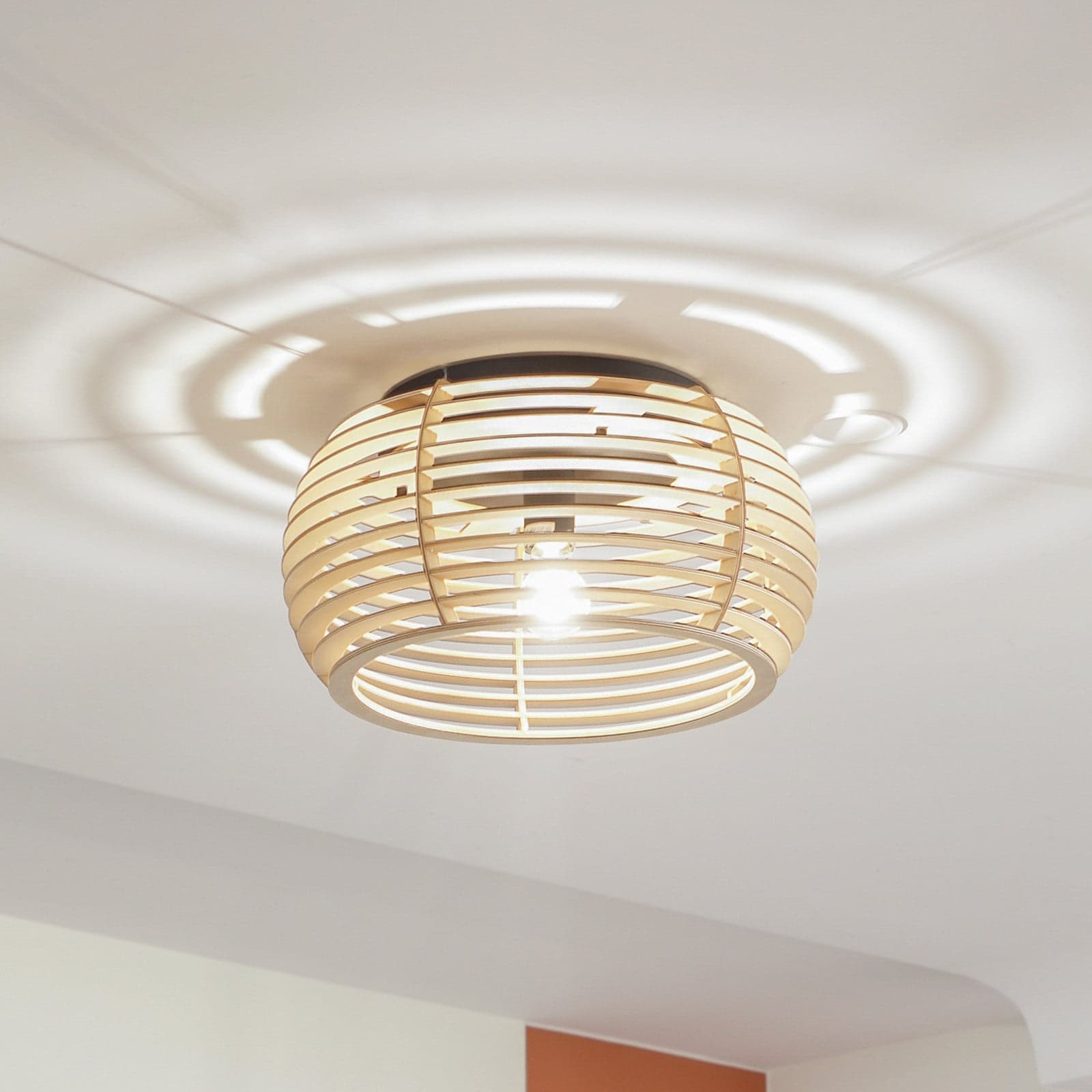 Ediz Taklampe Wood/Black - Lindby - Spisestue - Moderne - Tre - Plafond