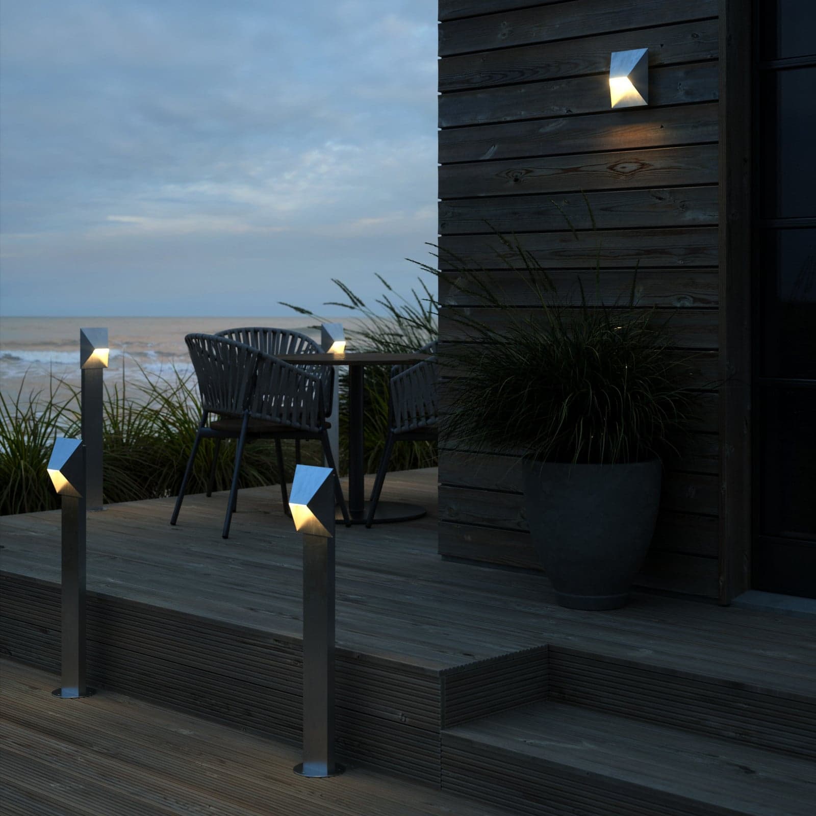 Pontio Hage Lampe Galvanized Steel - Nordlux Pontio Garden - Moderne - Metall - Med en lyskilde