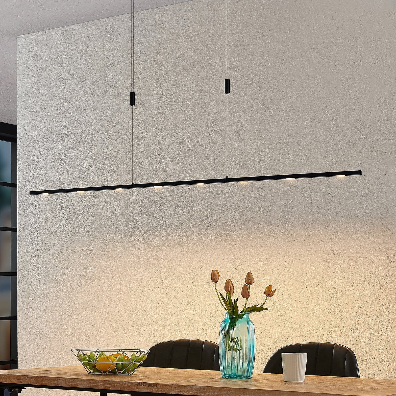 Stakato 8 LED Pendel L180 Black - Lucande - Stue - Moderne - Aluminium - Med flere lyskilder