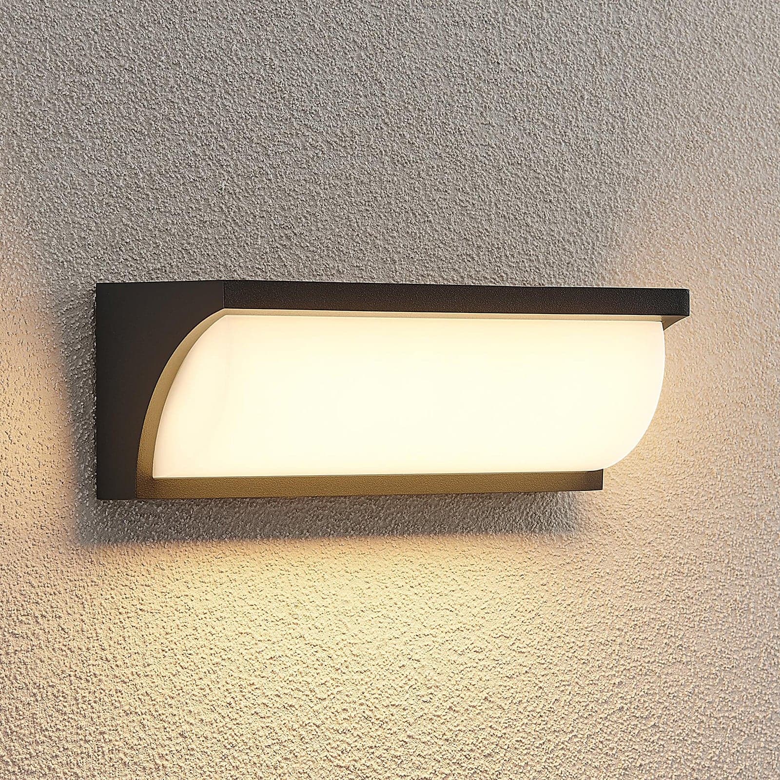 Aune LED Utendørs Vegglampe Anthracite - Lucande - Terrasse - Moderne - Metall - Med en lyskilde
