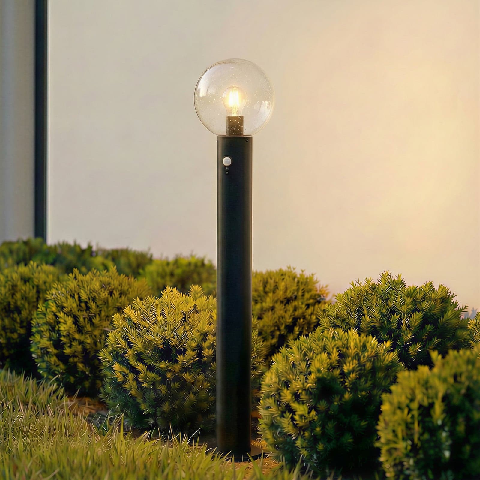 Dangan veilampe, høyde 90 cm, glass, metall, sensor, klar - Lindby - Terrasse - Moderne - Med en lyskilde