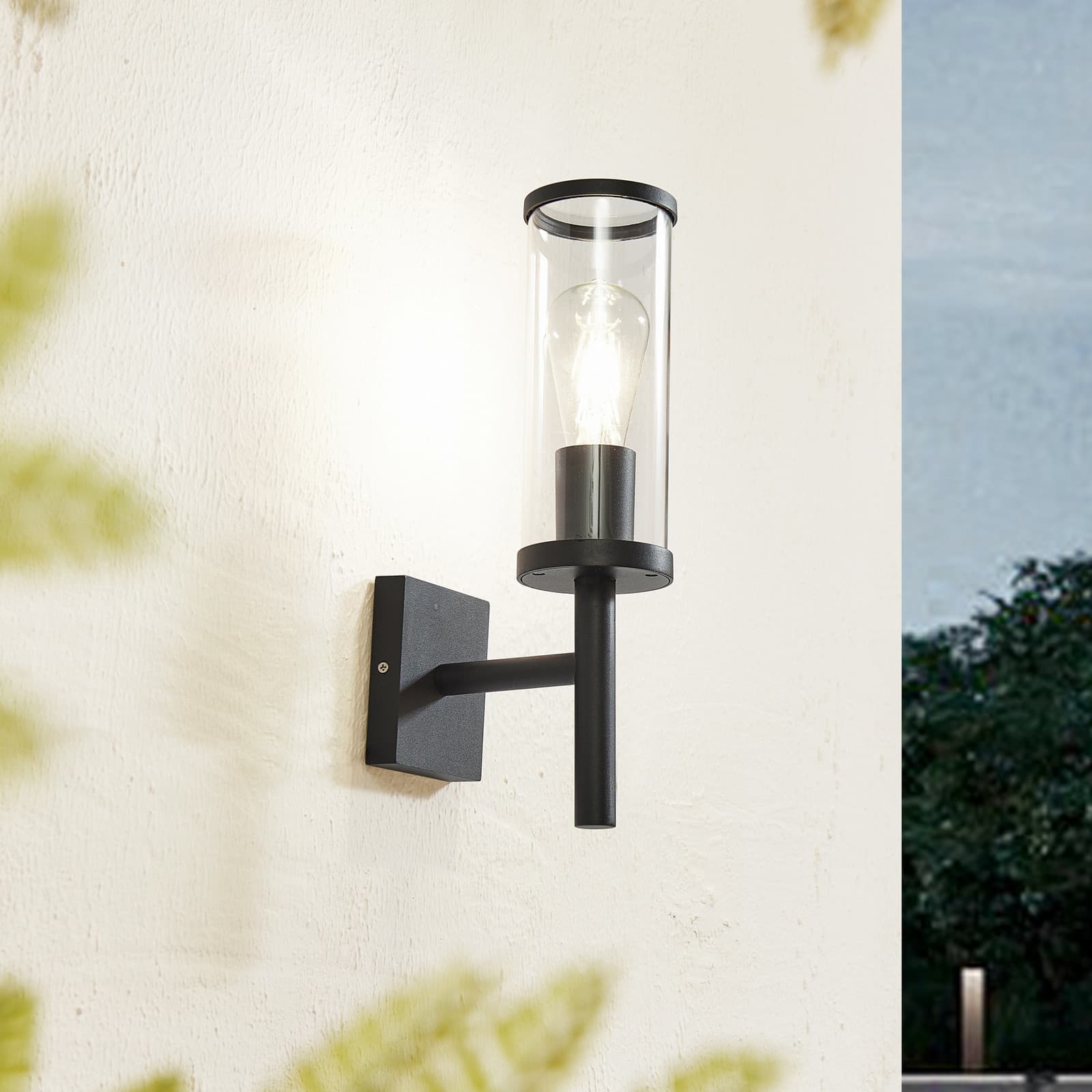 Zanta Utendørs Vegglampe H39 IP54 Svart - Lucande - Balkong - Moderne - Aluminium - Med en lyskilde