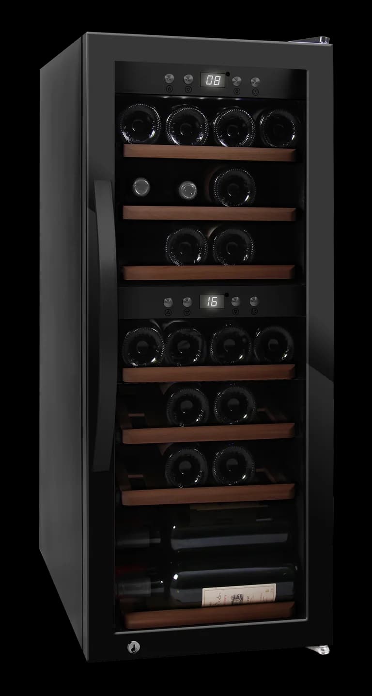 Frittstående vinskap - WineExpert 38 - Svart - mQuvée