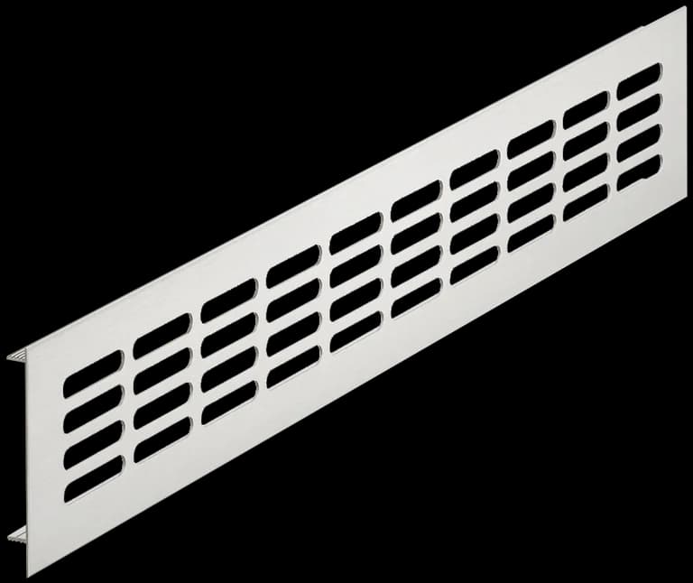 Ventilasjonsgitter - Aluminium sølvfarget design (500 x 60 mm) - Häfele