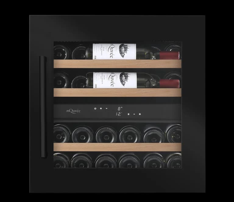 Integrerbart vinskap - WineKeeper 25D Anthracite Black - mQuvée