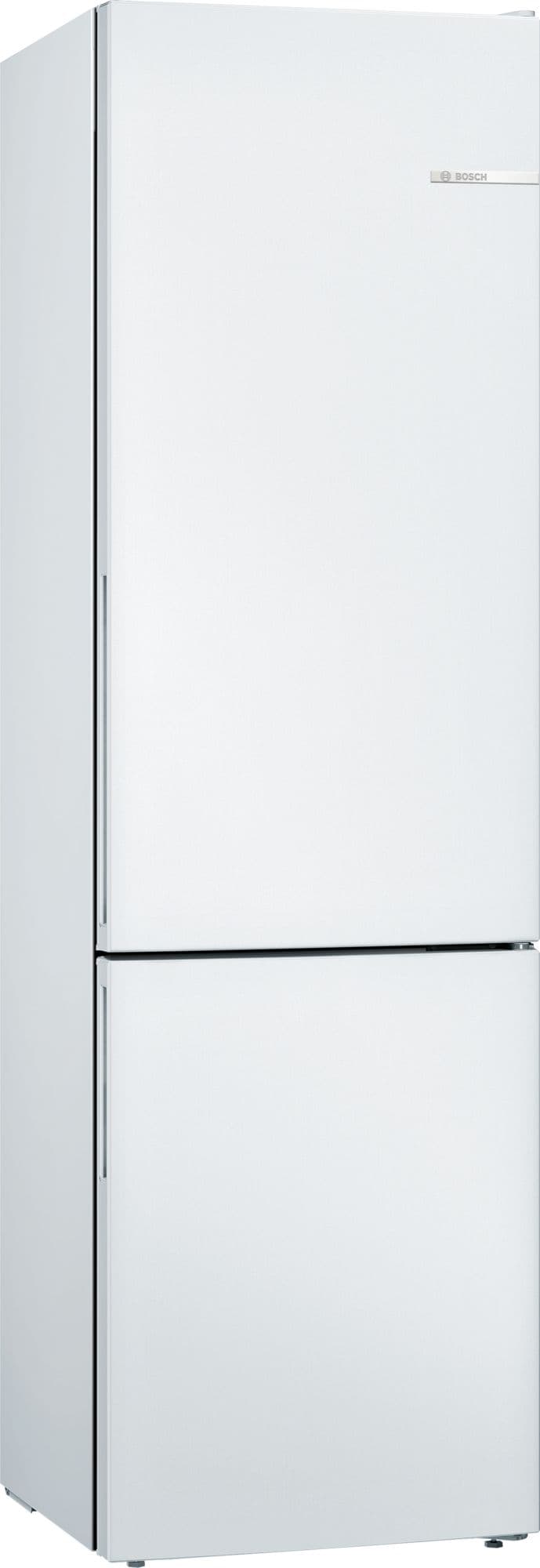 Bosch Serie 4 Frittstående kombiskap 201 x 60 cm Hvit KGV39VWEA