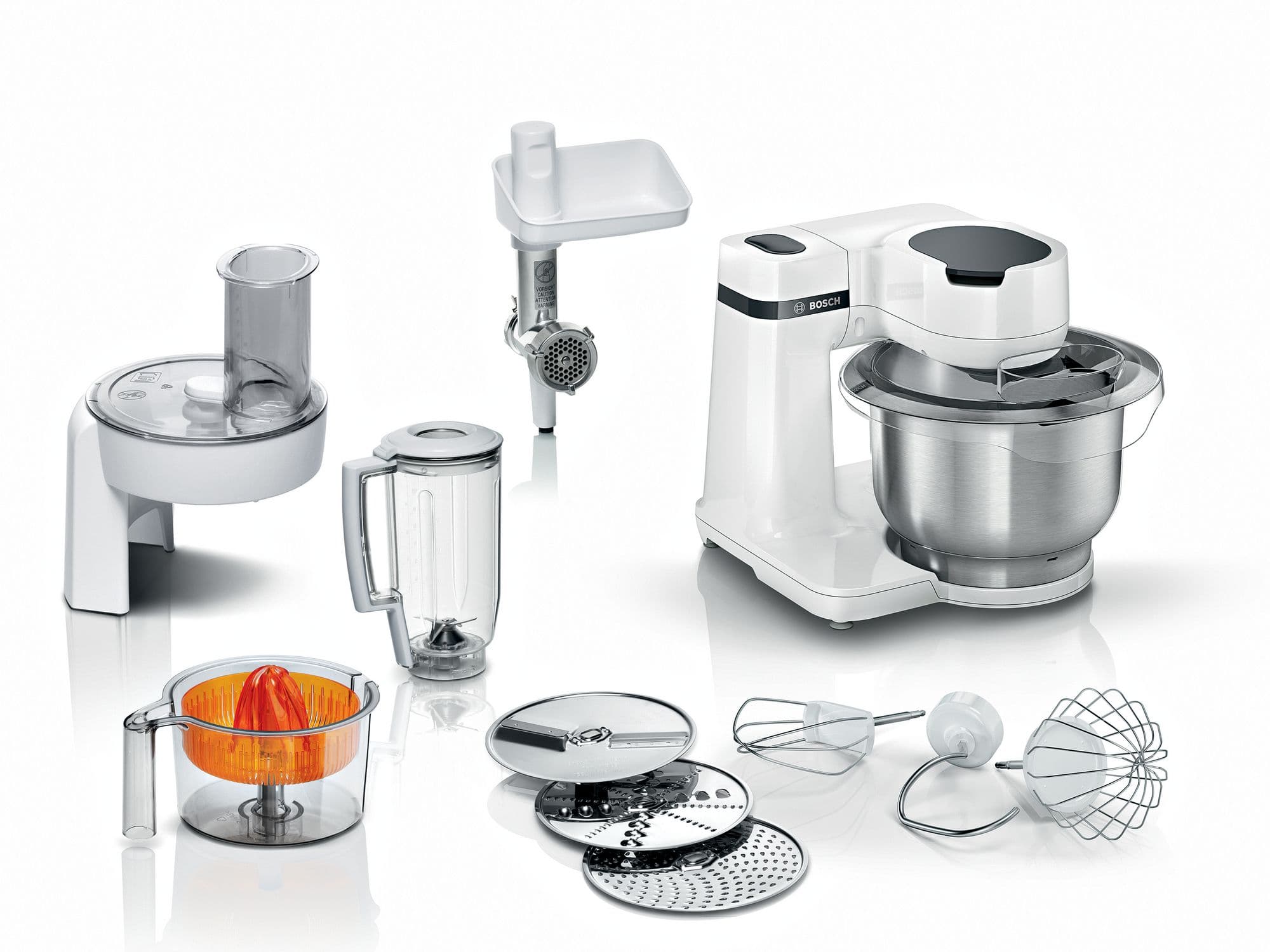 Bosch Serie 2 Kjøkkenmaskin MUM 700 W Hvit, hvit MUMS2EW40