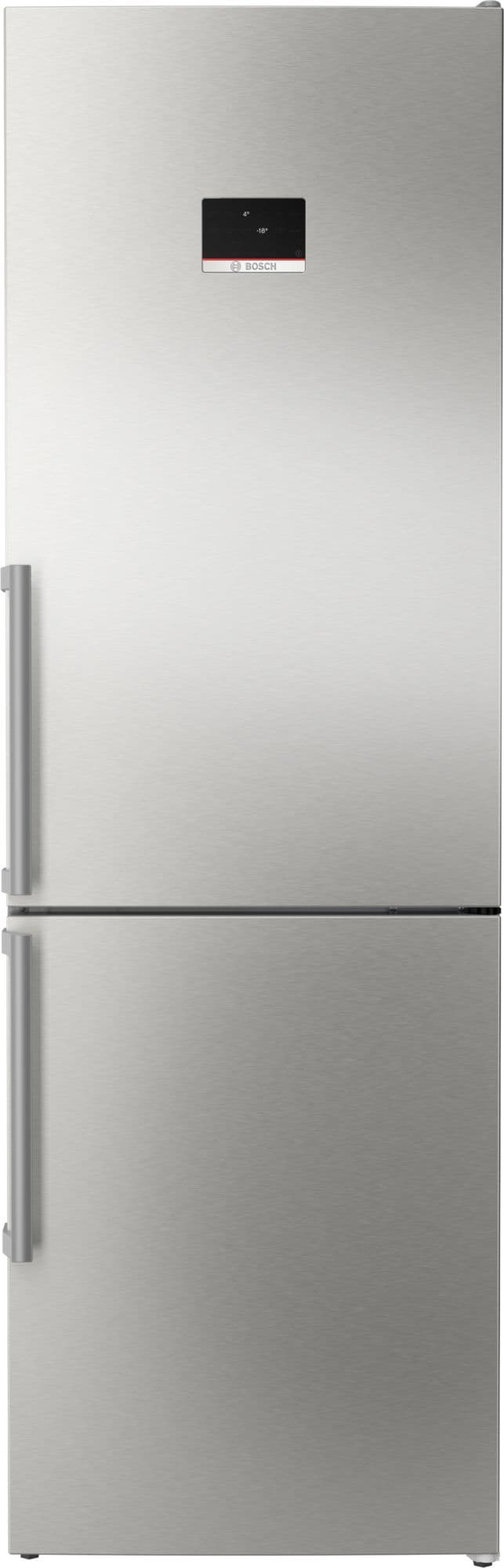 Bosch Serie 4 Frittstående kombiskap 186 x 60 cm Rustfritt stål KGN367ICT