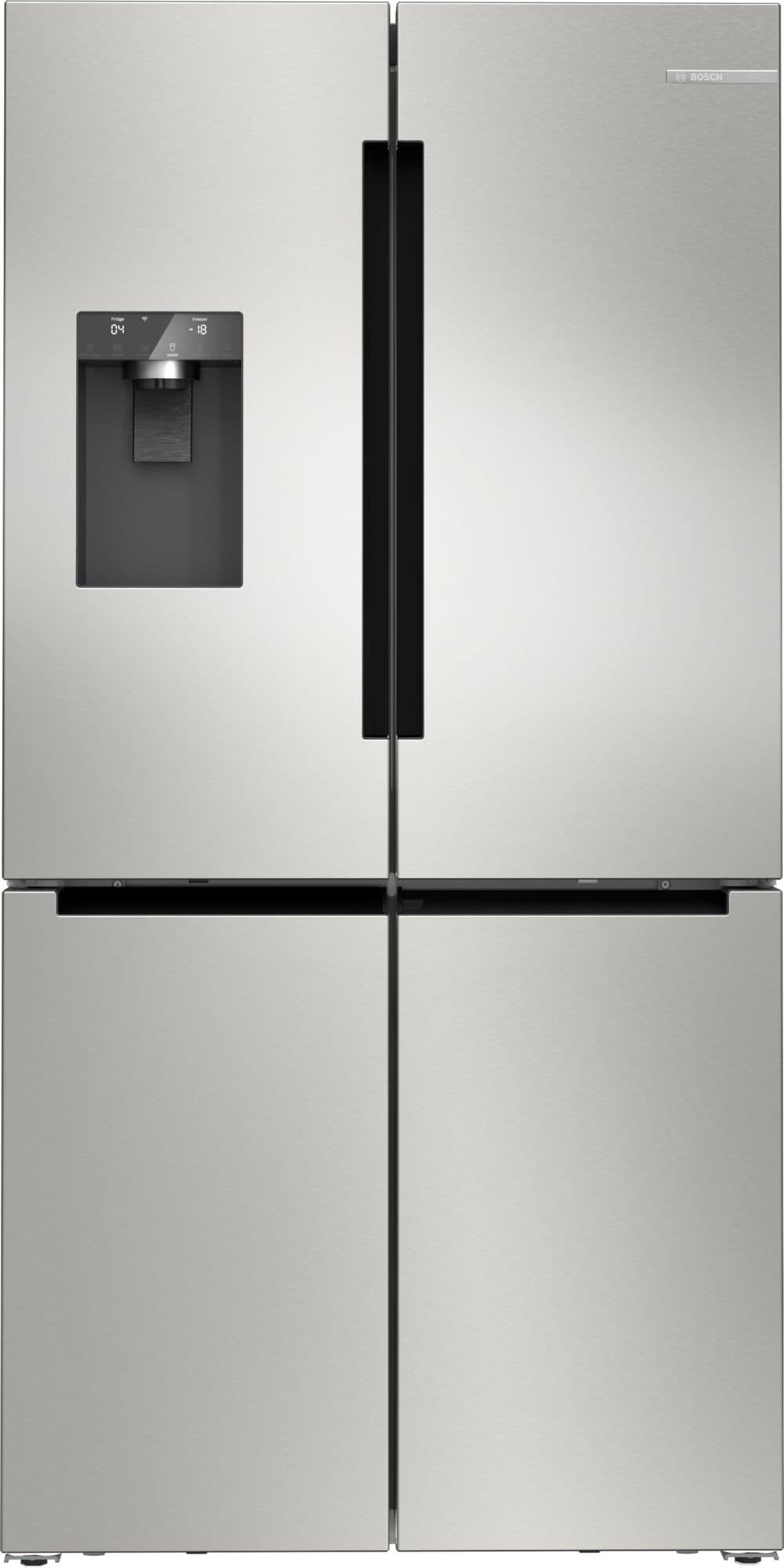 Bosch Serie 6 Frittstående kjøl/frys 183 x 90.5 cm Rustfritt stål KFD96APEA