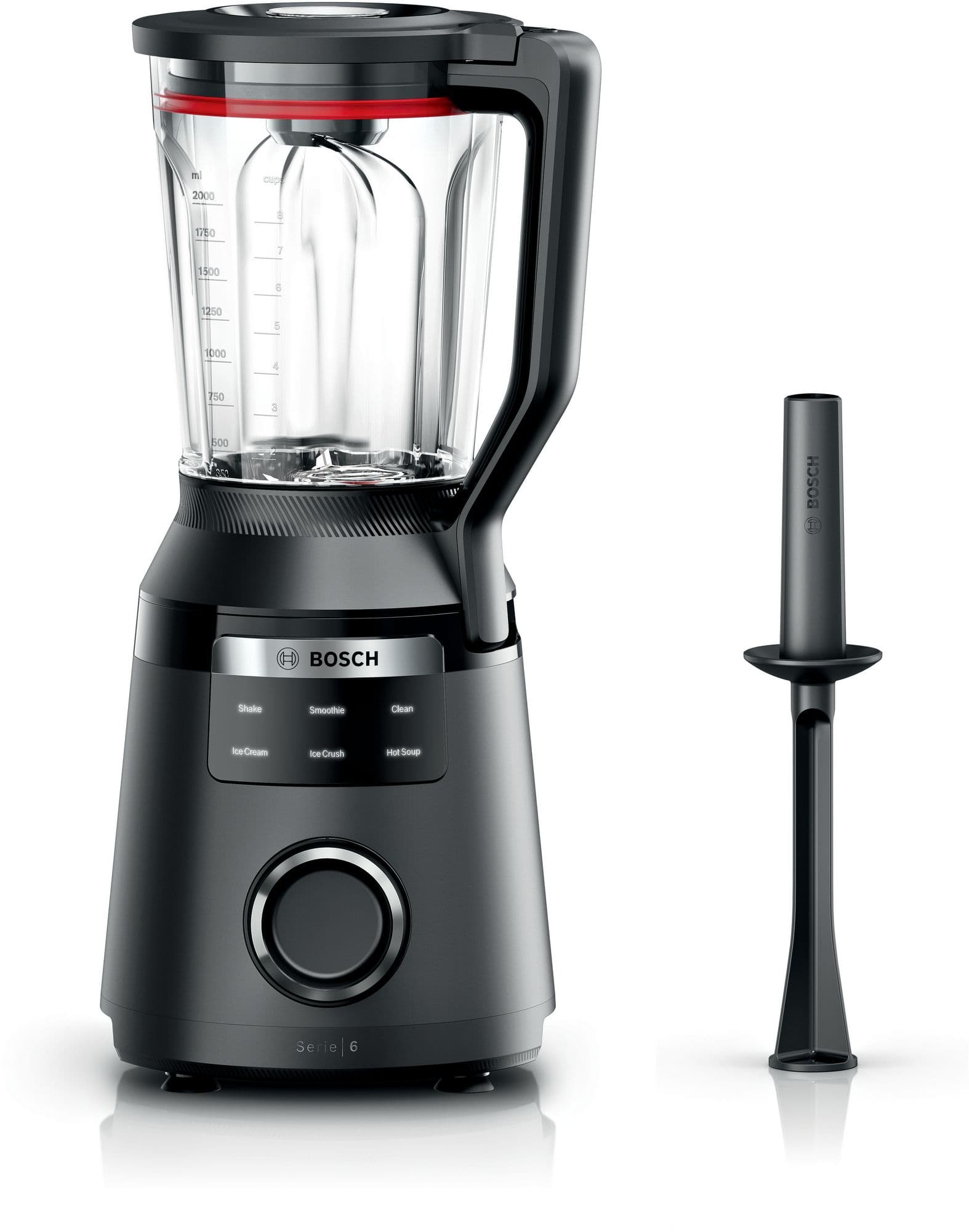 Bosch Serie 6 Blender med høy ytelse VitaPower 1800 W Sort MMB6652B