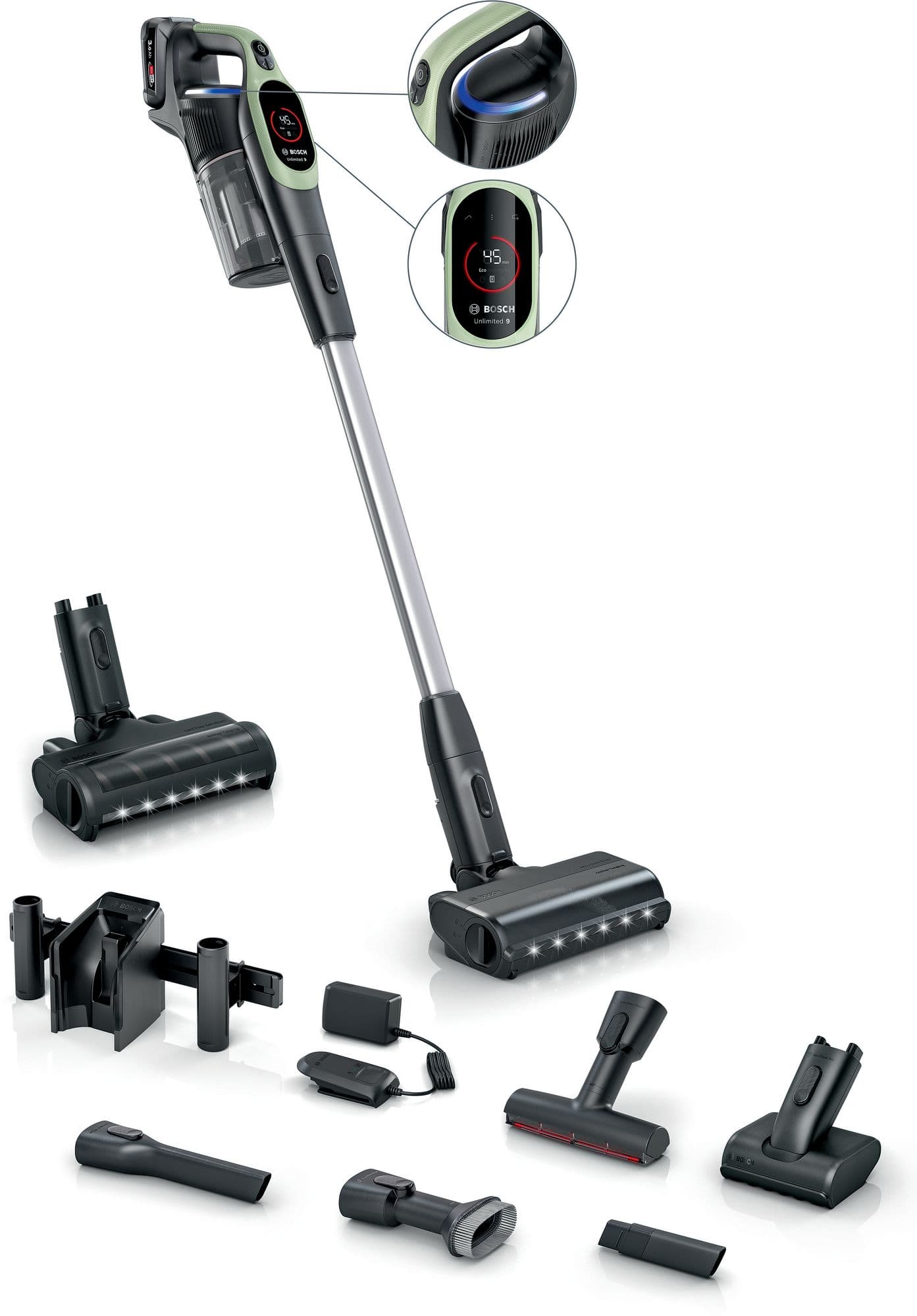 Bosch Oppladbar støvsuger Unlimited 9 Grønn BCS931TQC