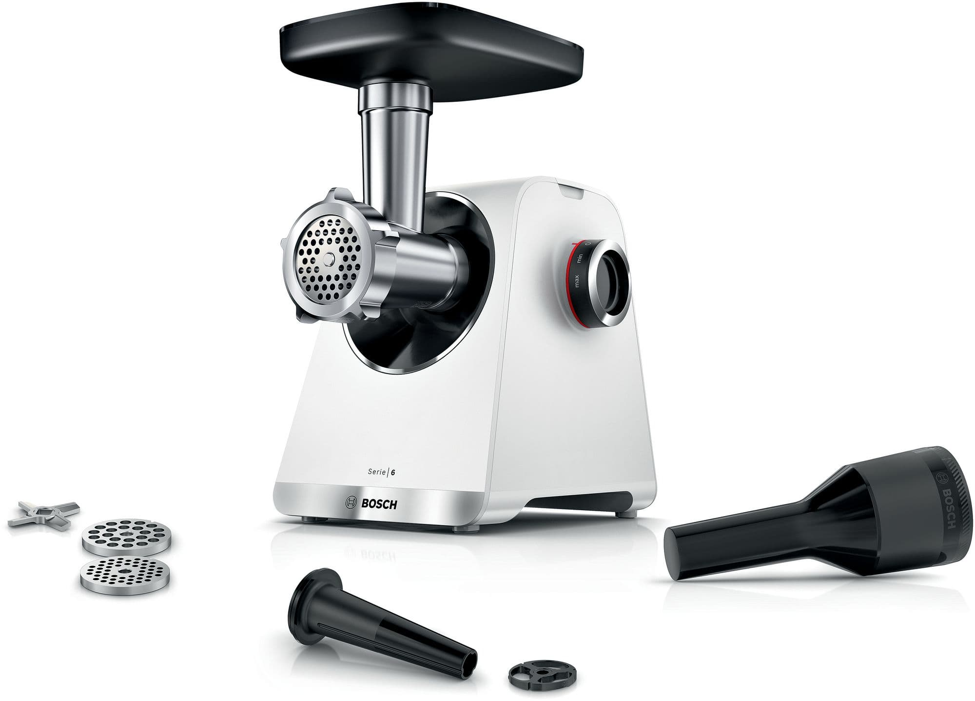 Bosch Serie 6 Kjøttkvern MultiPower 2100 W Hvit, hvit MFWS609W