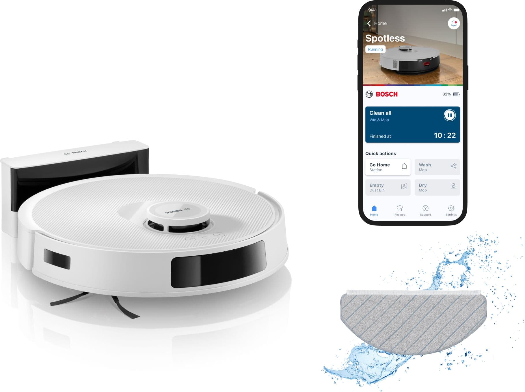 Bosch robotstøvsuger Spotless BCRC1W
