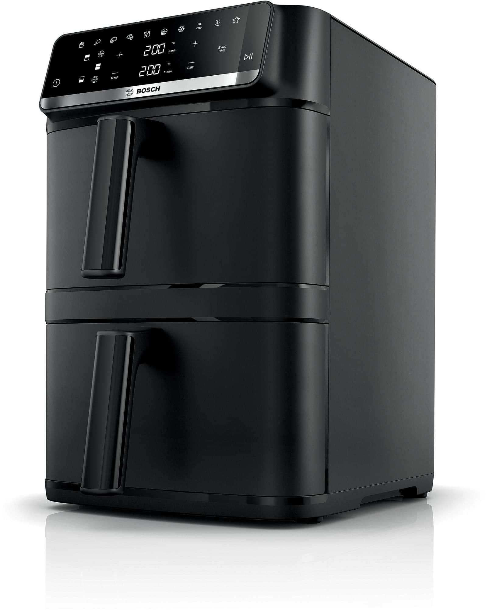 Bosch Serie 6 Air fryer med dobbel skuff Sort MAFD661B0