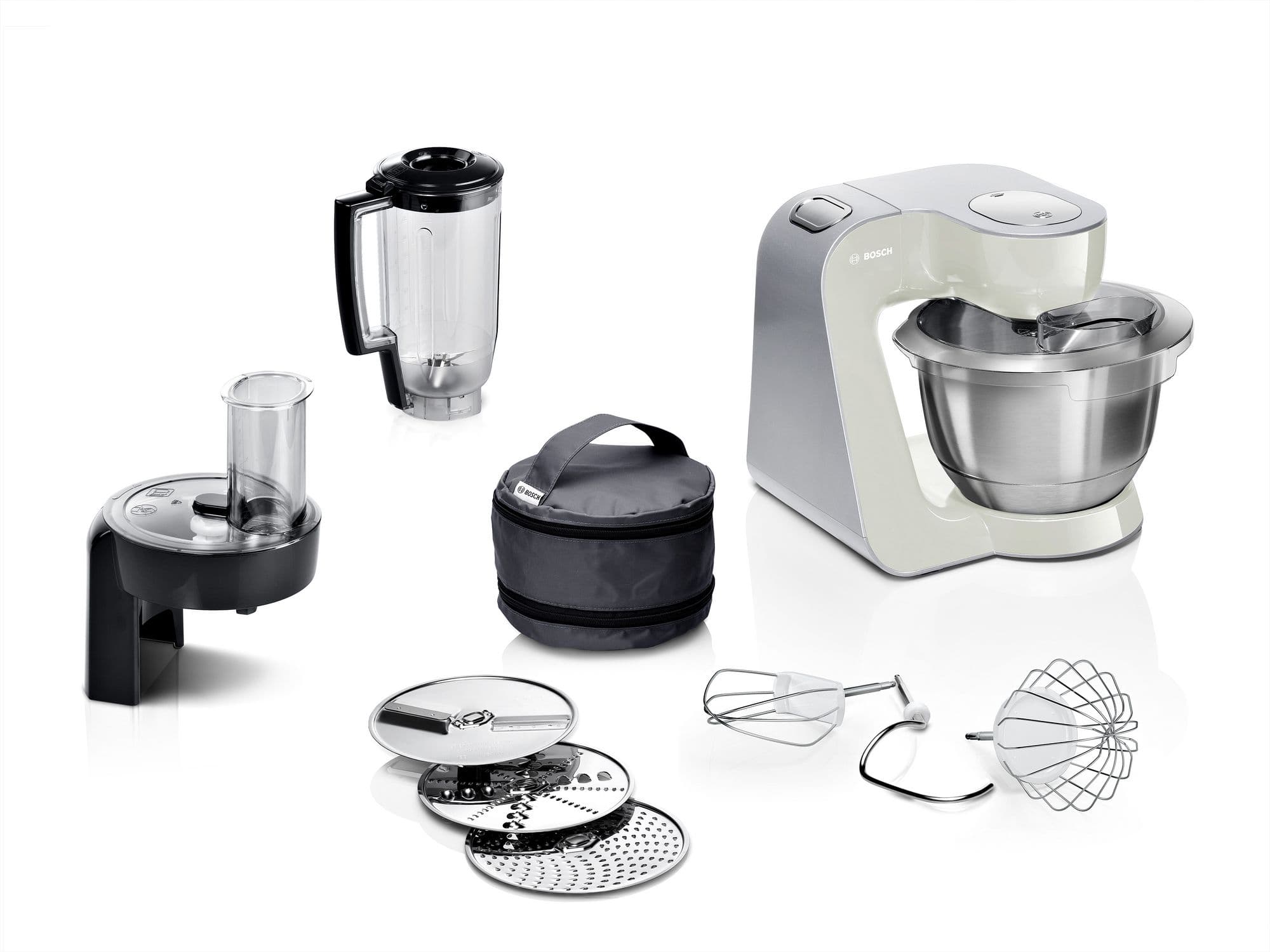 Bosch Serie 4 Kjøkkenmaskin MUM 5 1000 W Grafitt, sølv MUM58L20