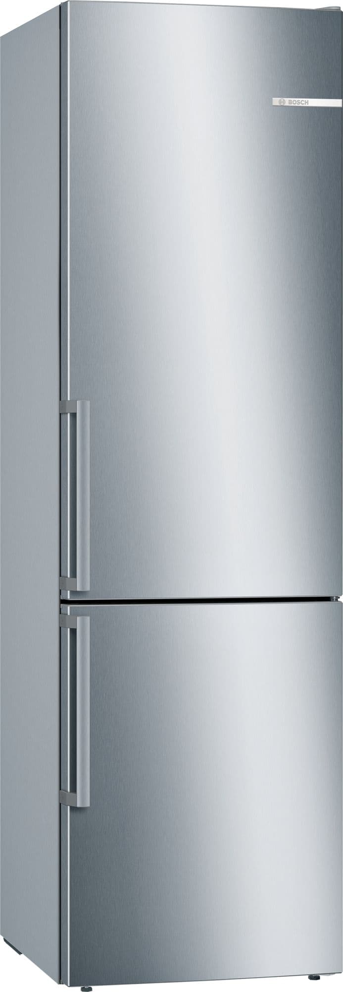Bosch Serie 6 Frittstående kombiskap 201 x 60 cm Rustfritt stål KGE398IBP