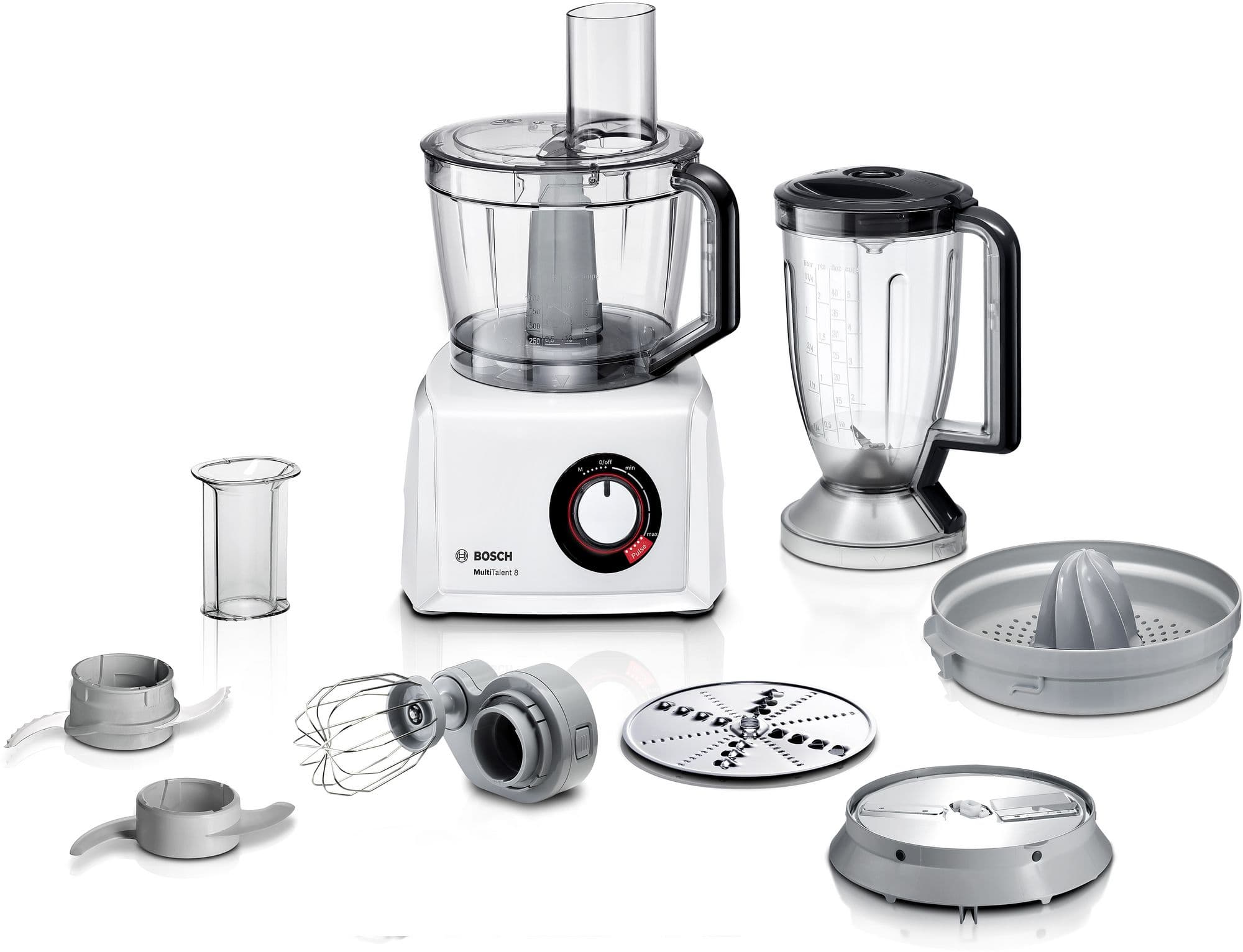 Bosch Food processor MultiTalent 8 1100 W Hvit, hvit MC812W620