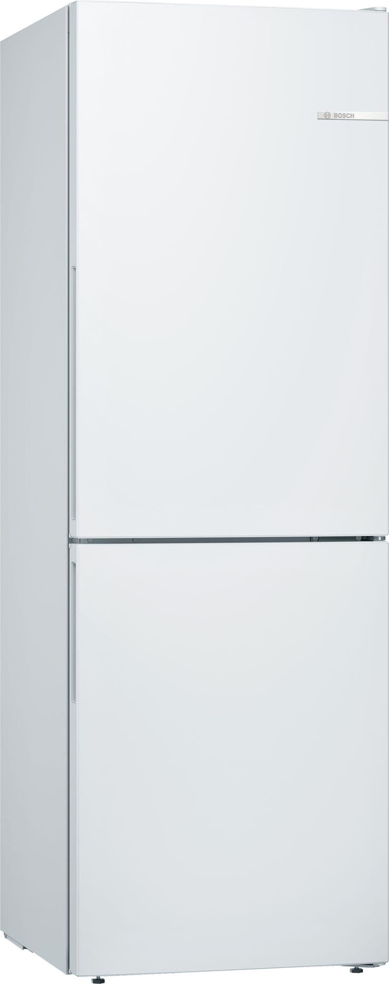 Bosch Serie 4 Frittstående kombiskap 176 x 60 cm Hvit KGV33VWEA
