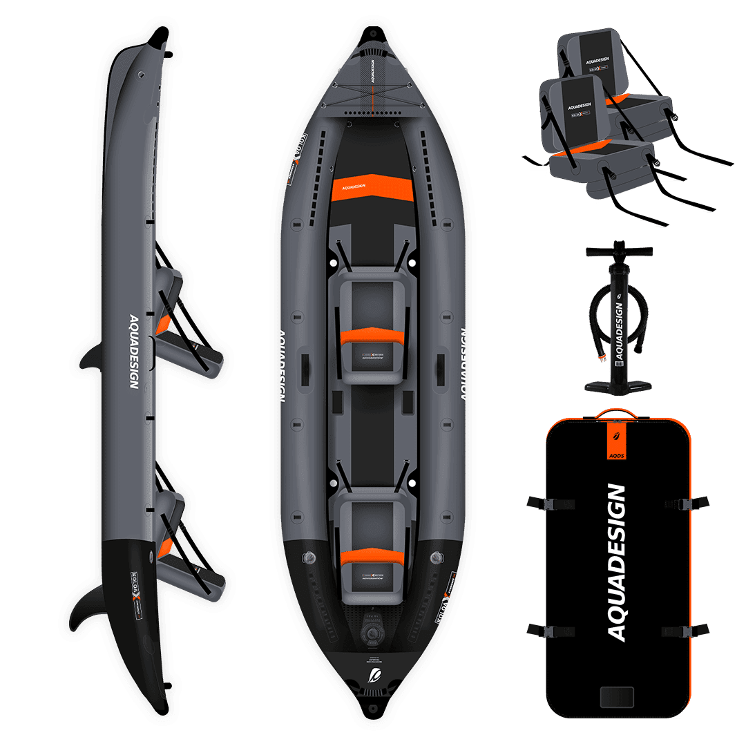Oppblåsbar tomannskajakk Aquadesign KOLOA X'PERIENCE 380cm
