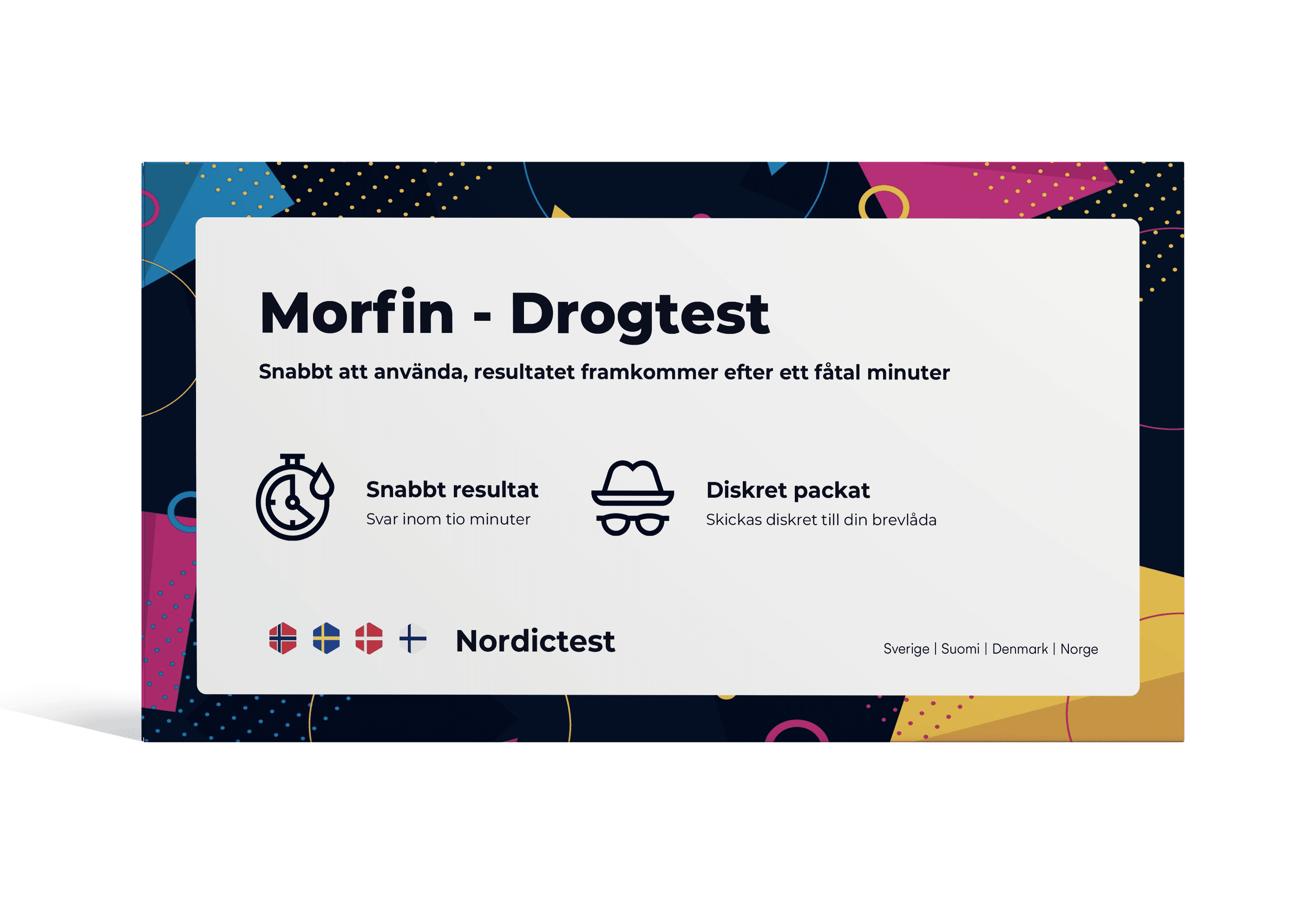Test per Droghe per Uso Personale - Facile da Usare e con Marchio CE (Morfina)