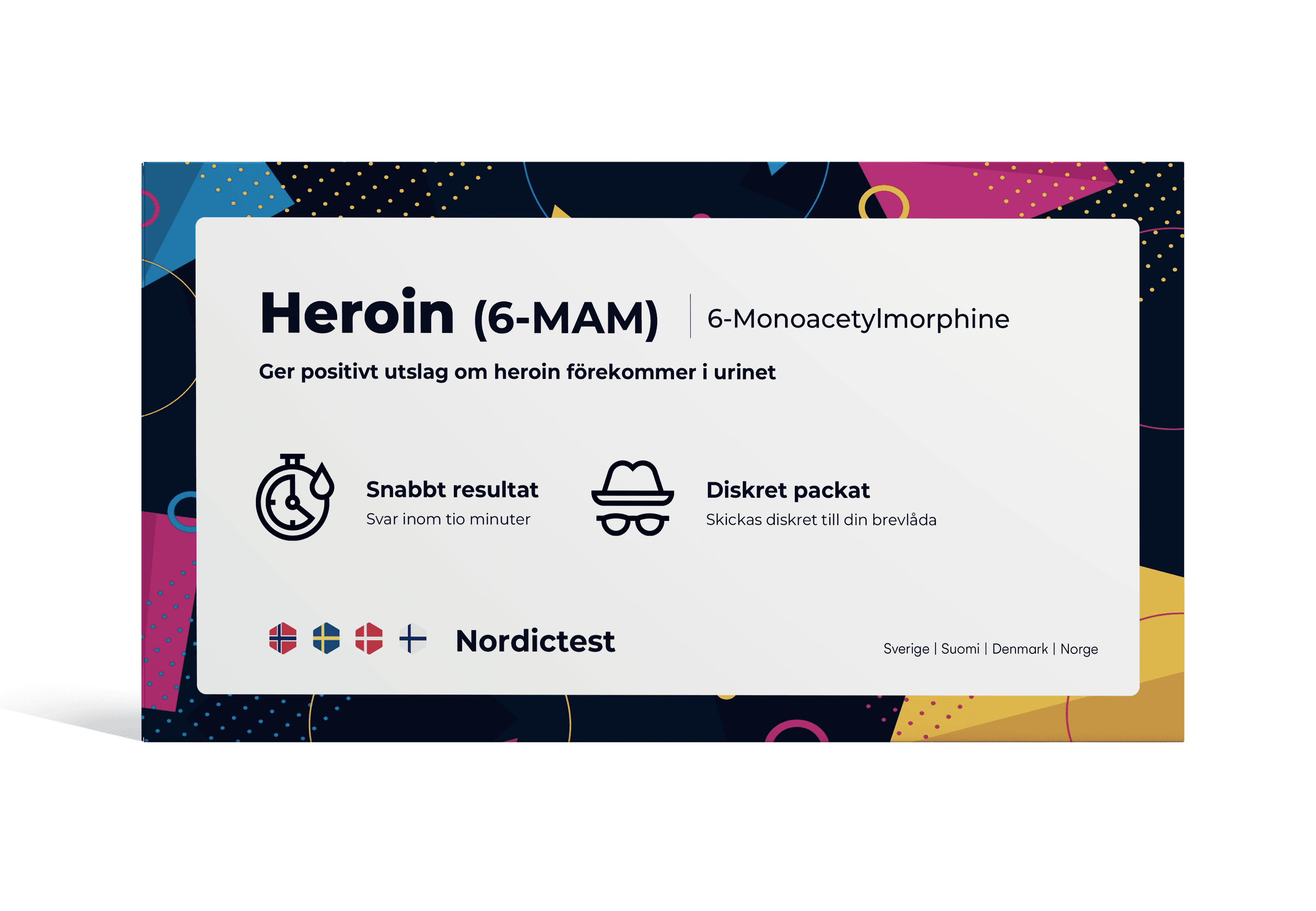 Test per Droghe per Uso Personale - Facile da Usare e con Marchio CE (Heroin)