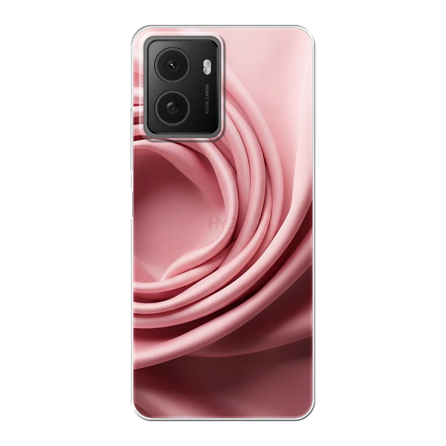 Transparent mjukt skal med namn för HMD Pulse Pro - Motiv: Peony Charmeuse Bloom Design (tryckt design)