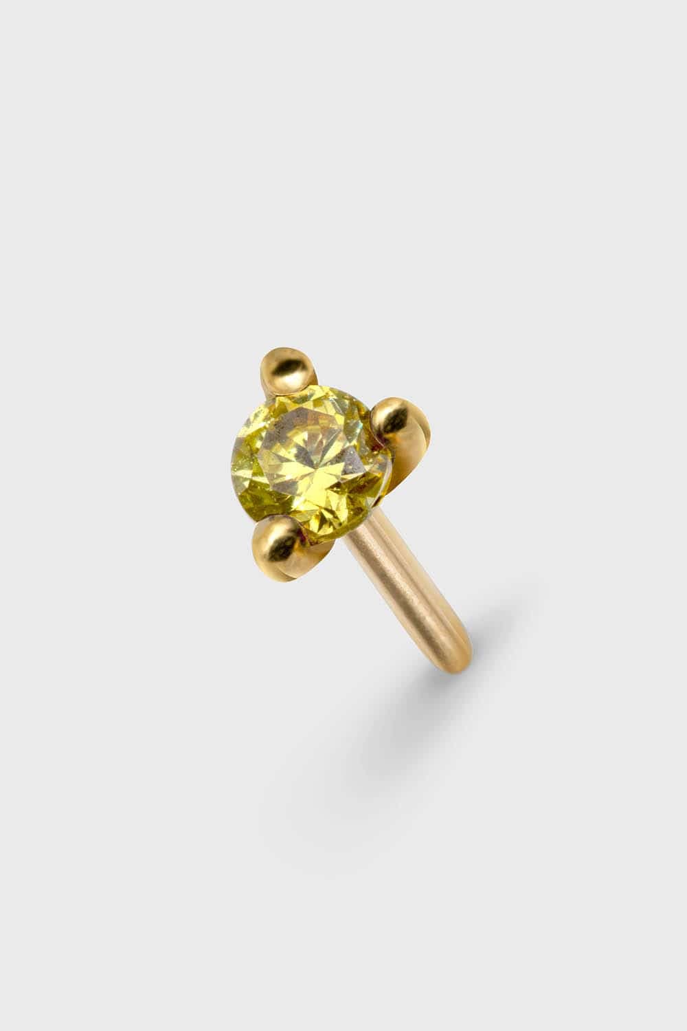 Drifter 2 – Solid Gold Statement Stud, Honey