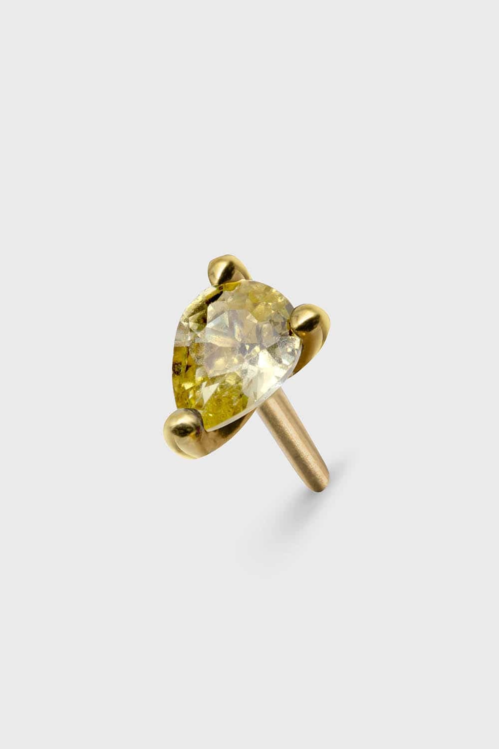 Drifter 5 – Solid Gold Statement Stud, Honey