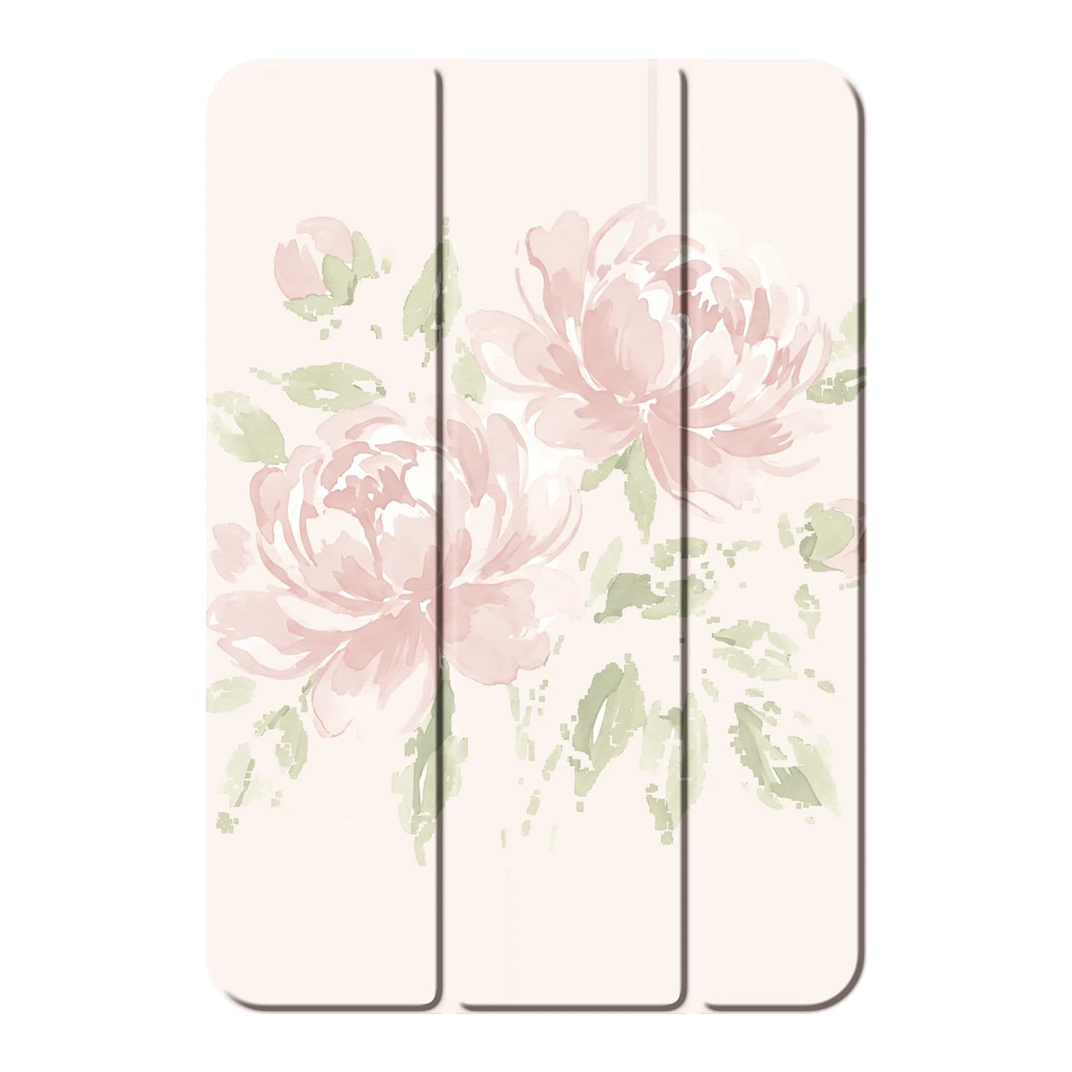 Gouache peony case iPad Smart cases — Smart case Apple iPad mini 2021