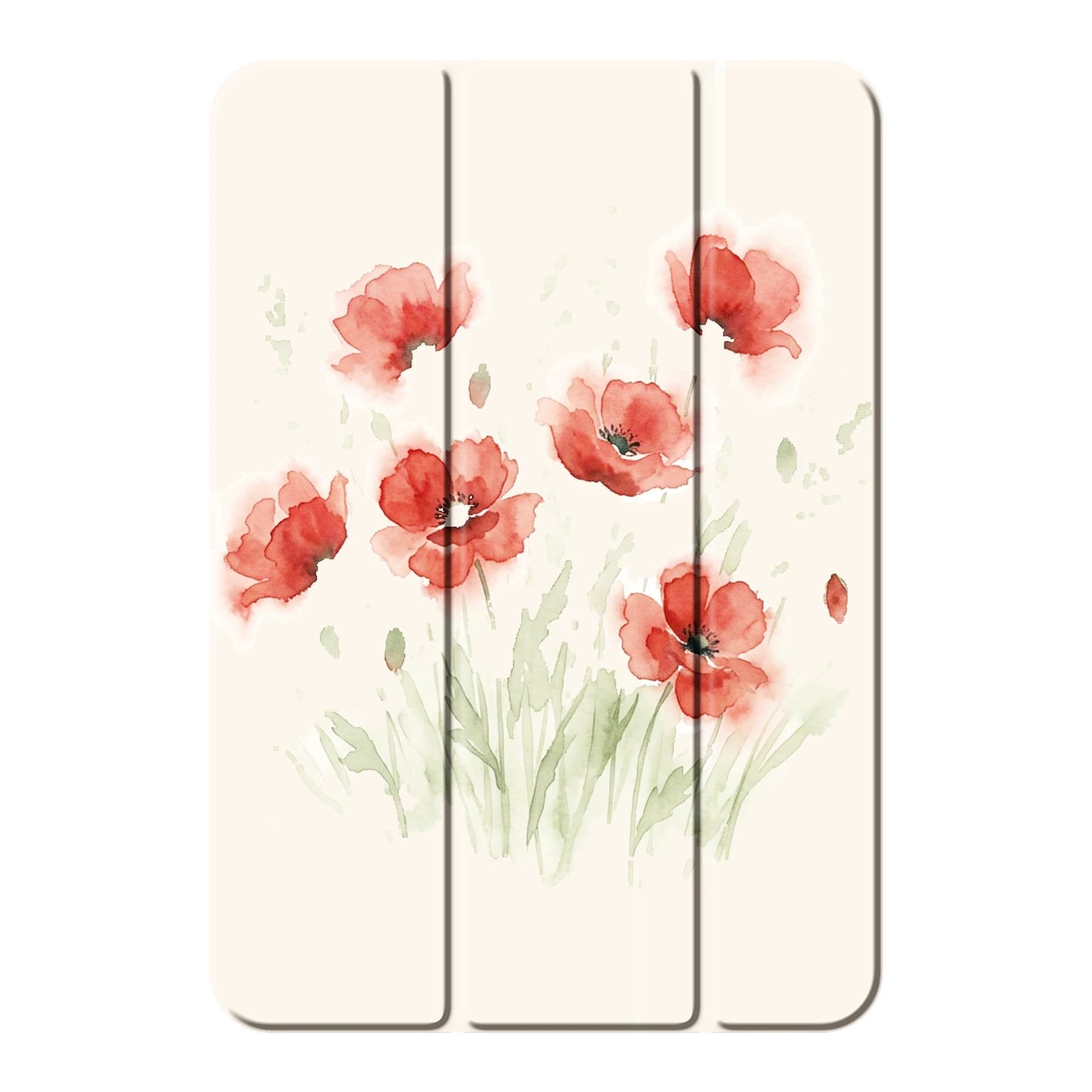 Watercolour poppy case iPad Smart cases — Smart case Apple iPad mini 2021