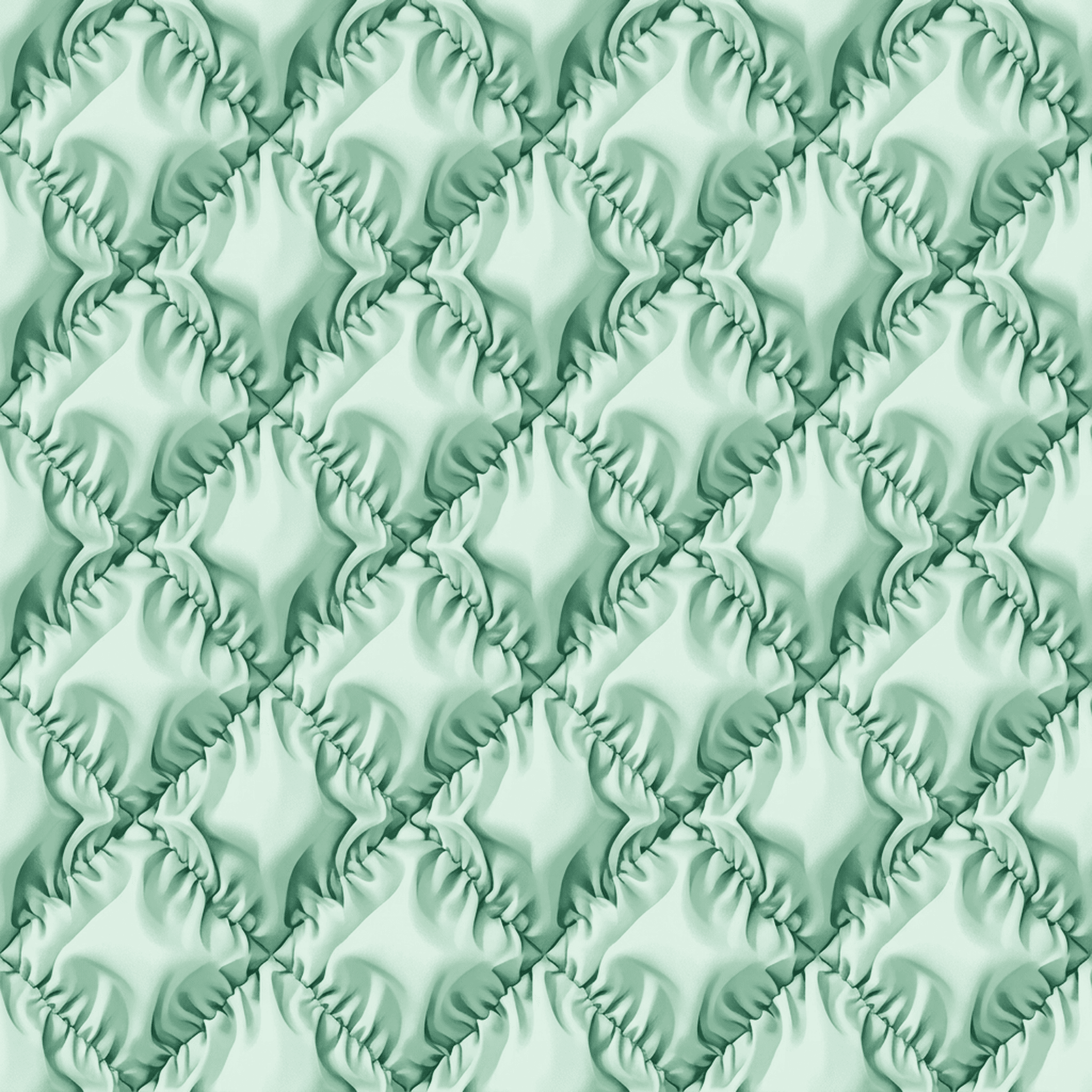 Celadon Smocked Silk case — AirTag Holder