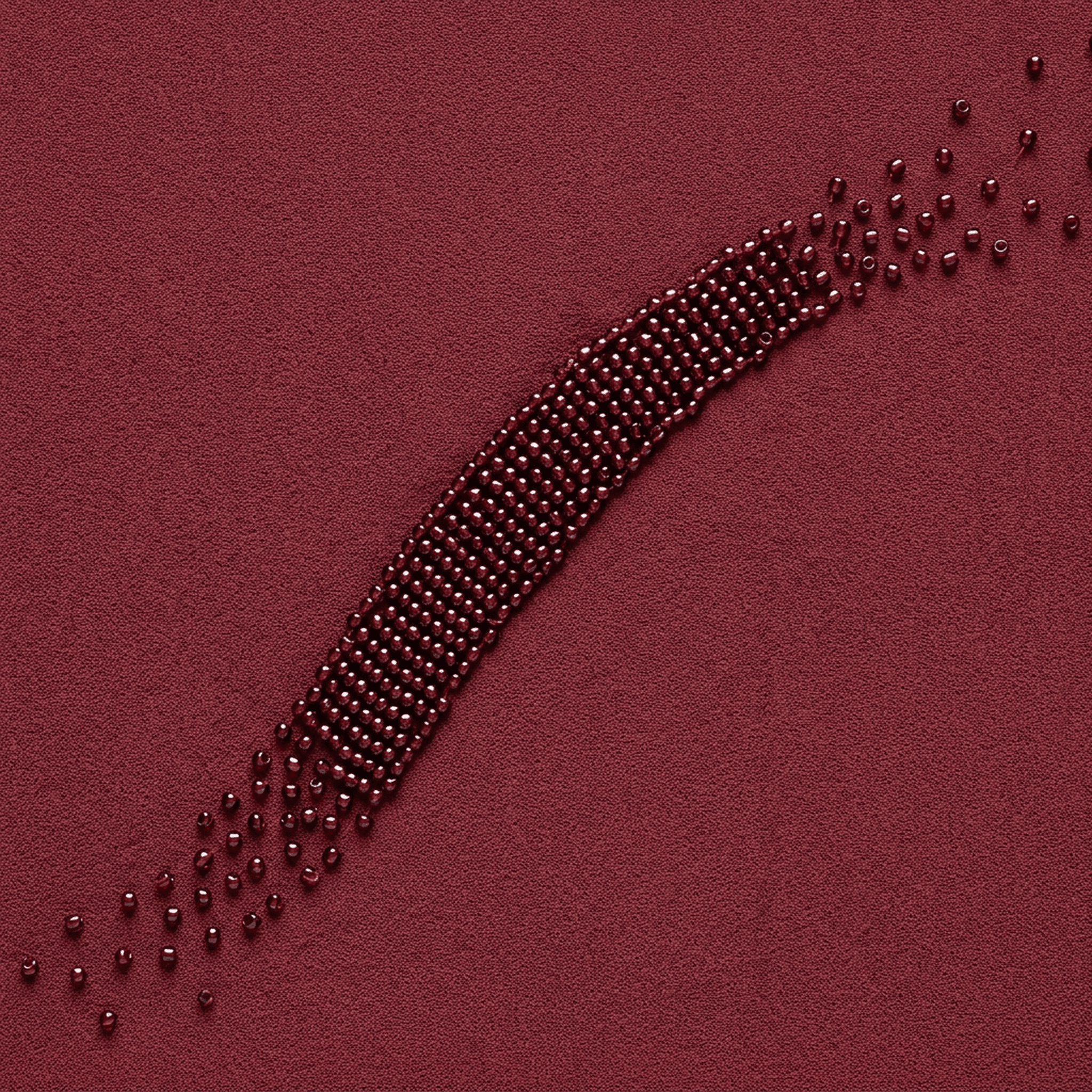 Garnet Bead Arc case — AirTag Holder