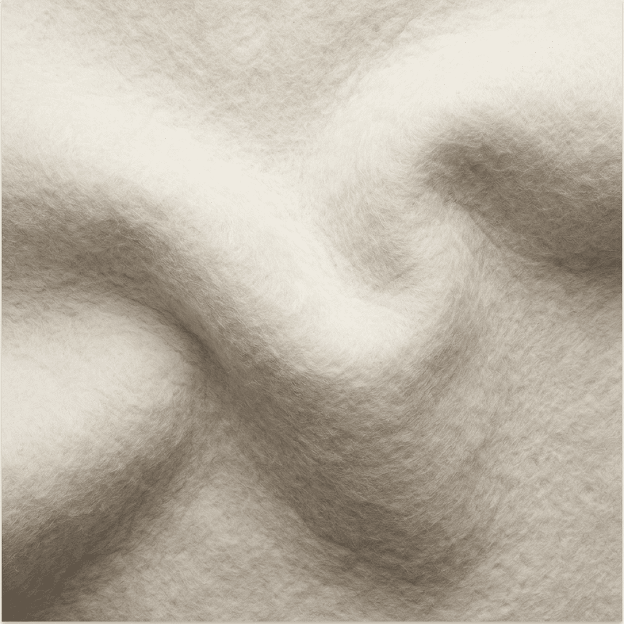 Winter White Felt Wave case — AirTag Holder