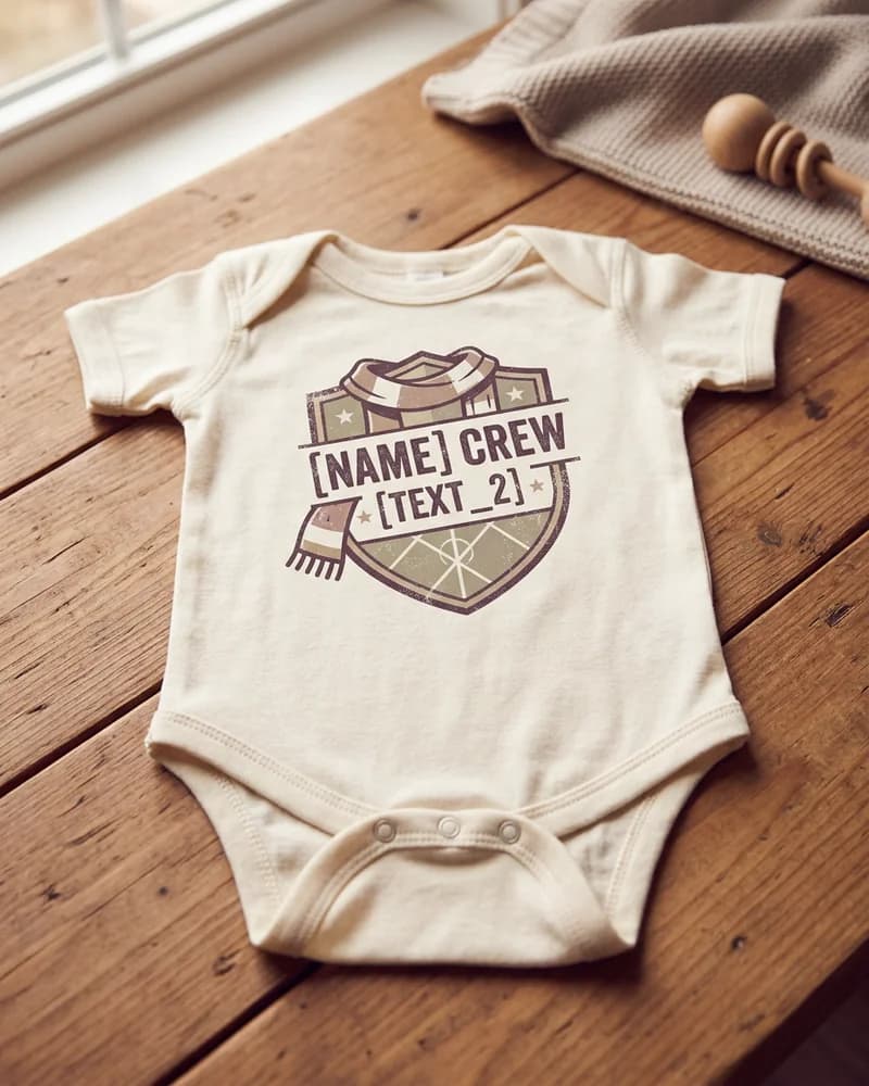 Norway Supporter Crew Baby Bodysuit
