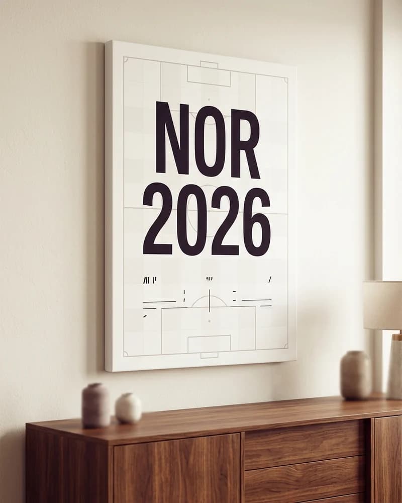 Norway Scoreline Keepsake Gallery Canvas