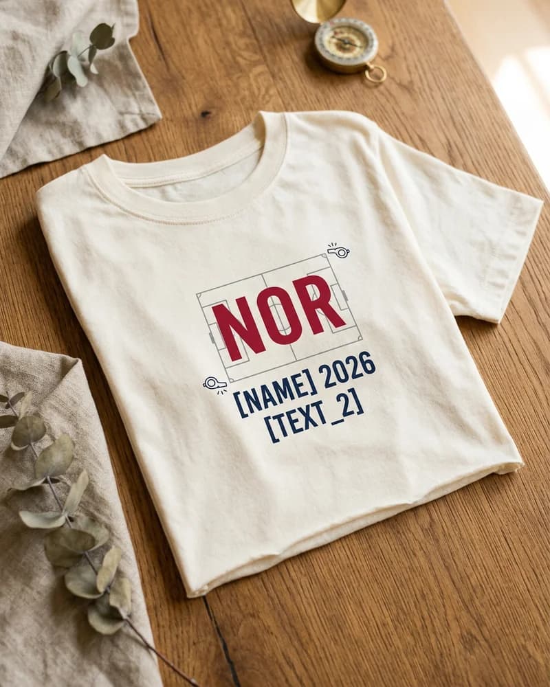 Norway Scoreline Keepsake Women'S Crop Tee