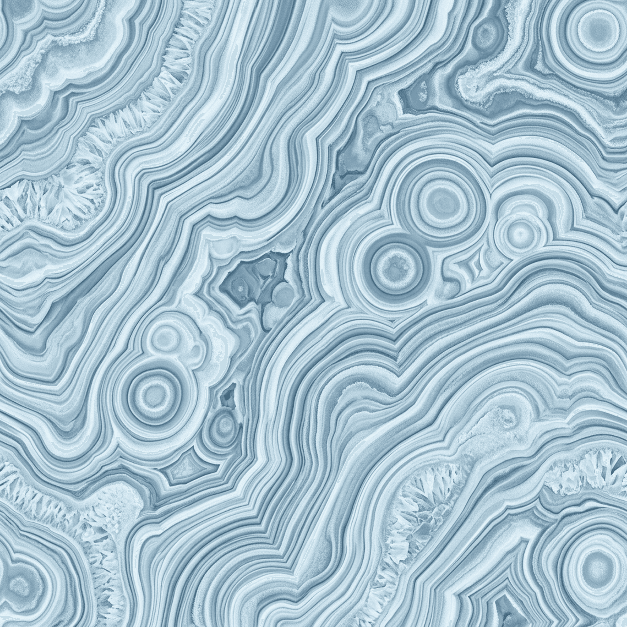 Arctic Ice Malachite Moire case — AirTag Holder
